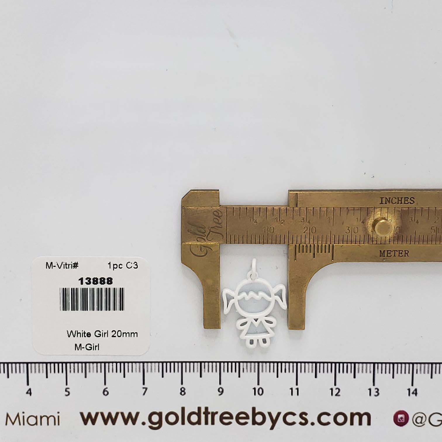 13888 White Girl Pendant