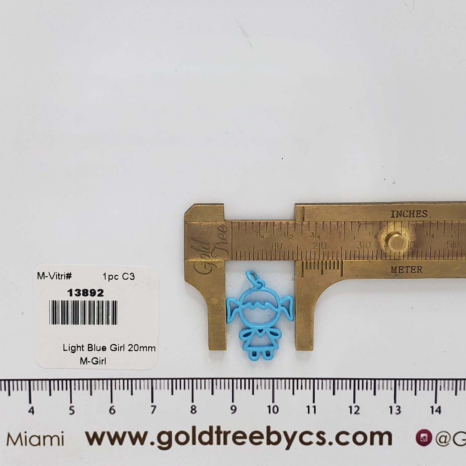 13892 Light Blue Girl 20mm