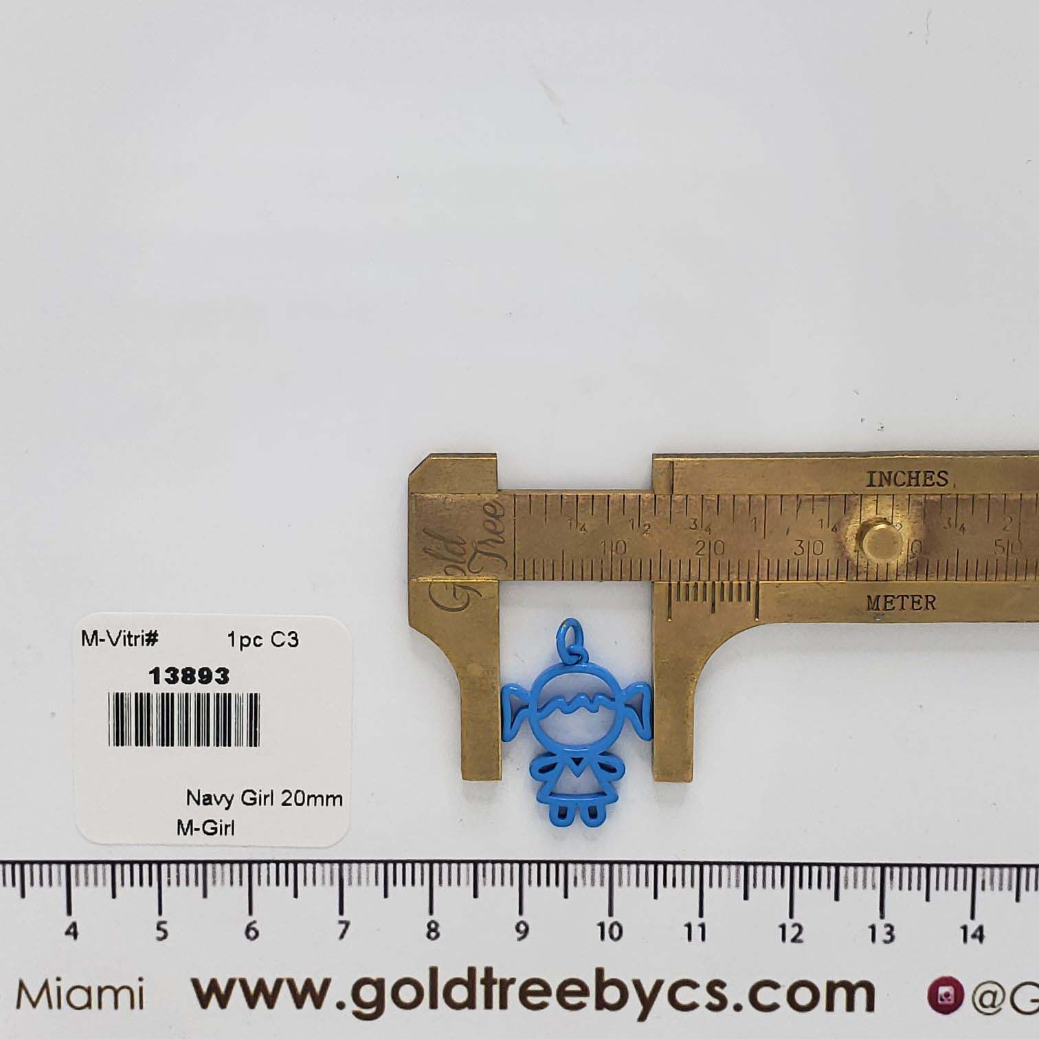 13893 Blue Girl Pendant