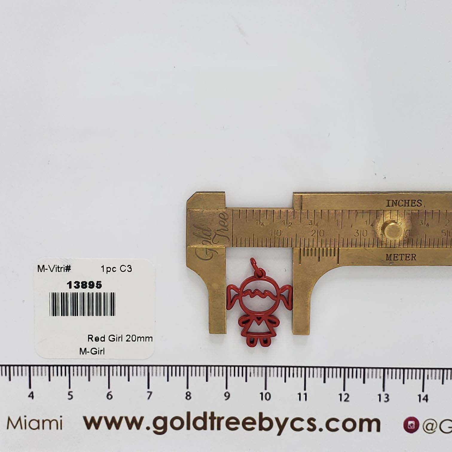 13895 Red Girl Pendant