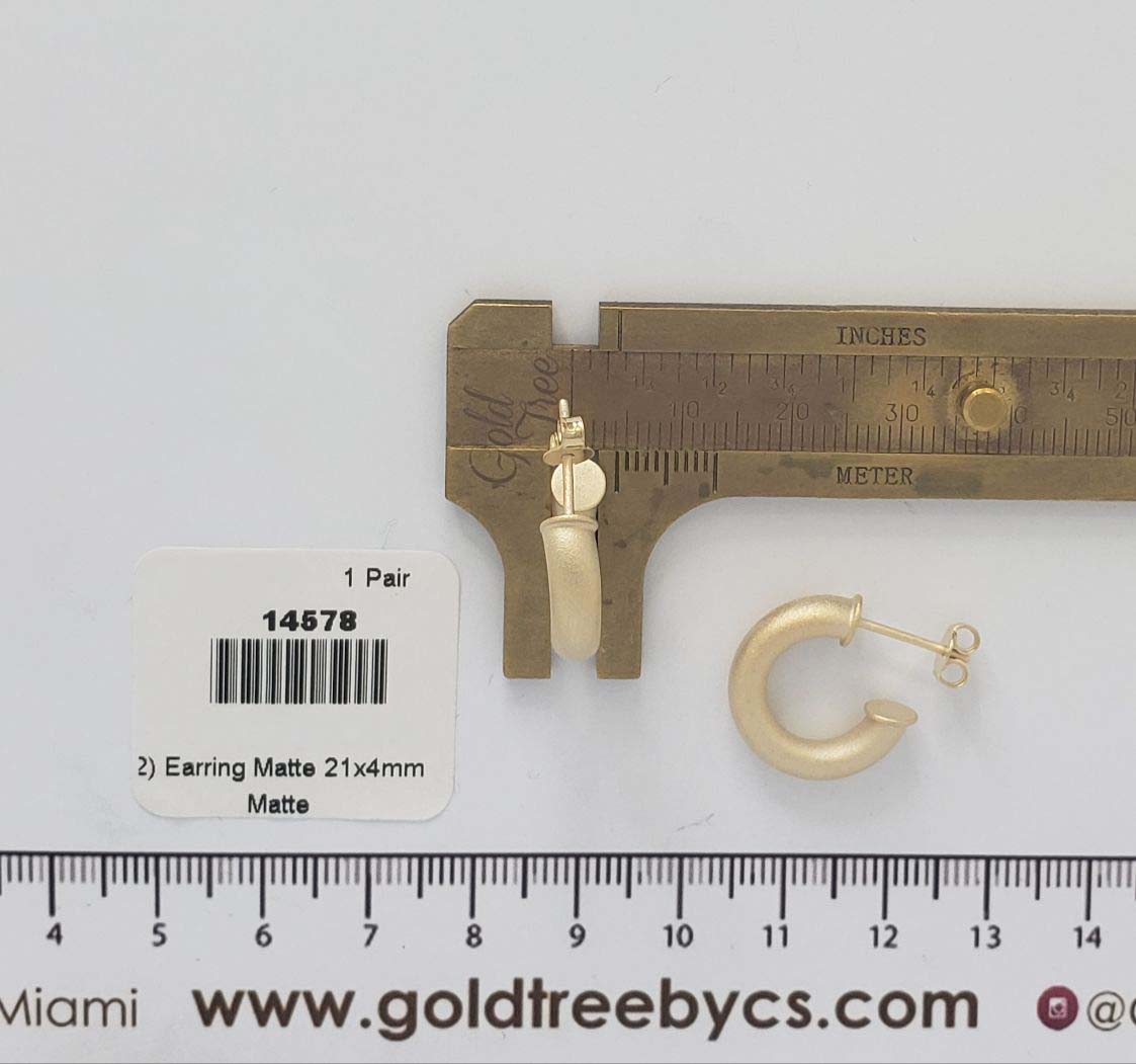 14578 21x4mm Earring Matte