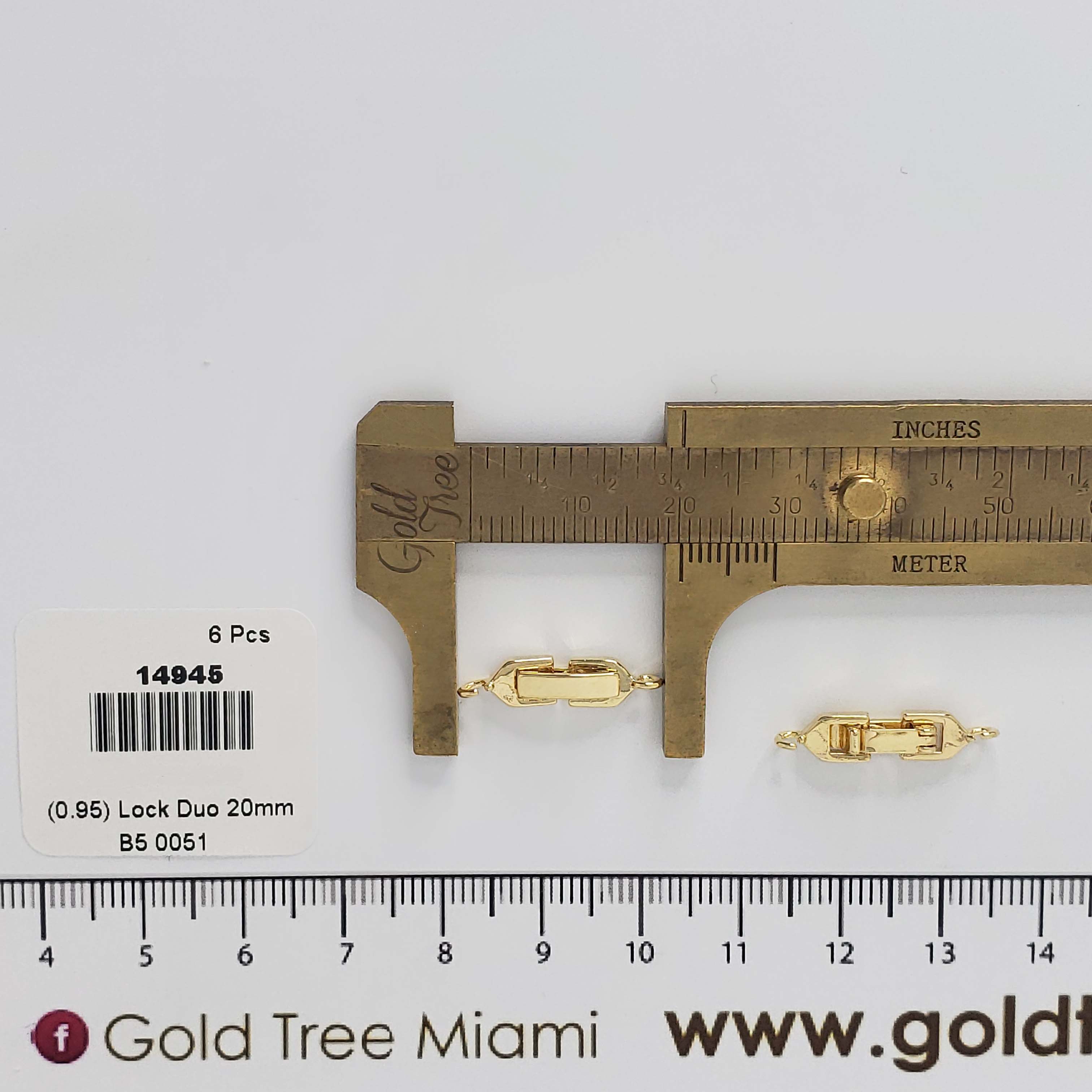 14945 Snap Lock Clasp Gold