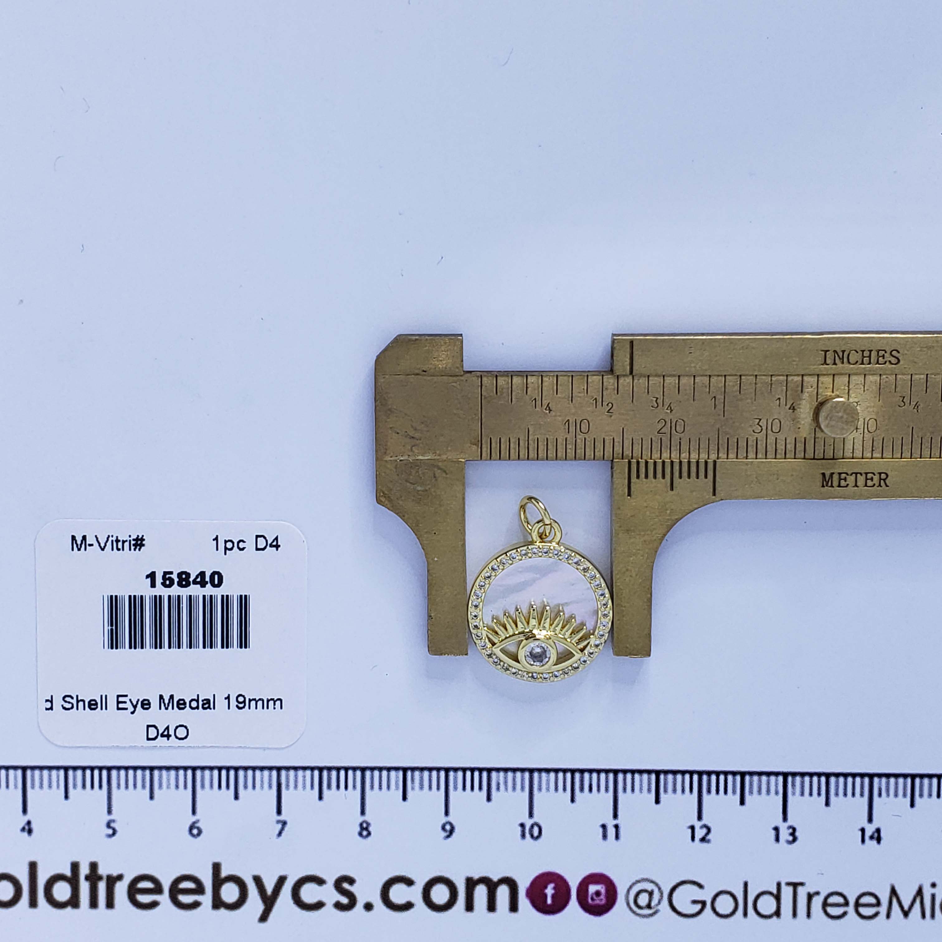 15840 Shell Eye Circular Medal