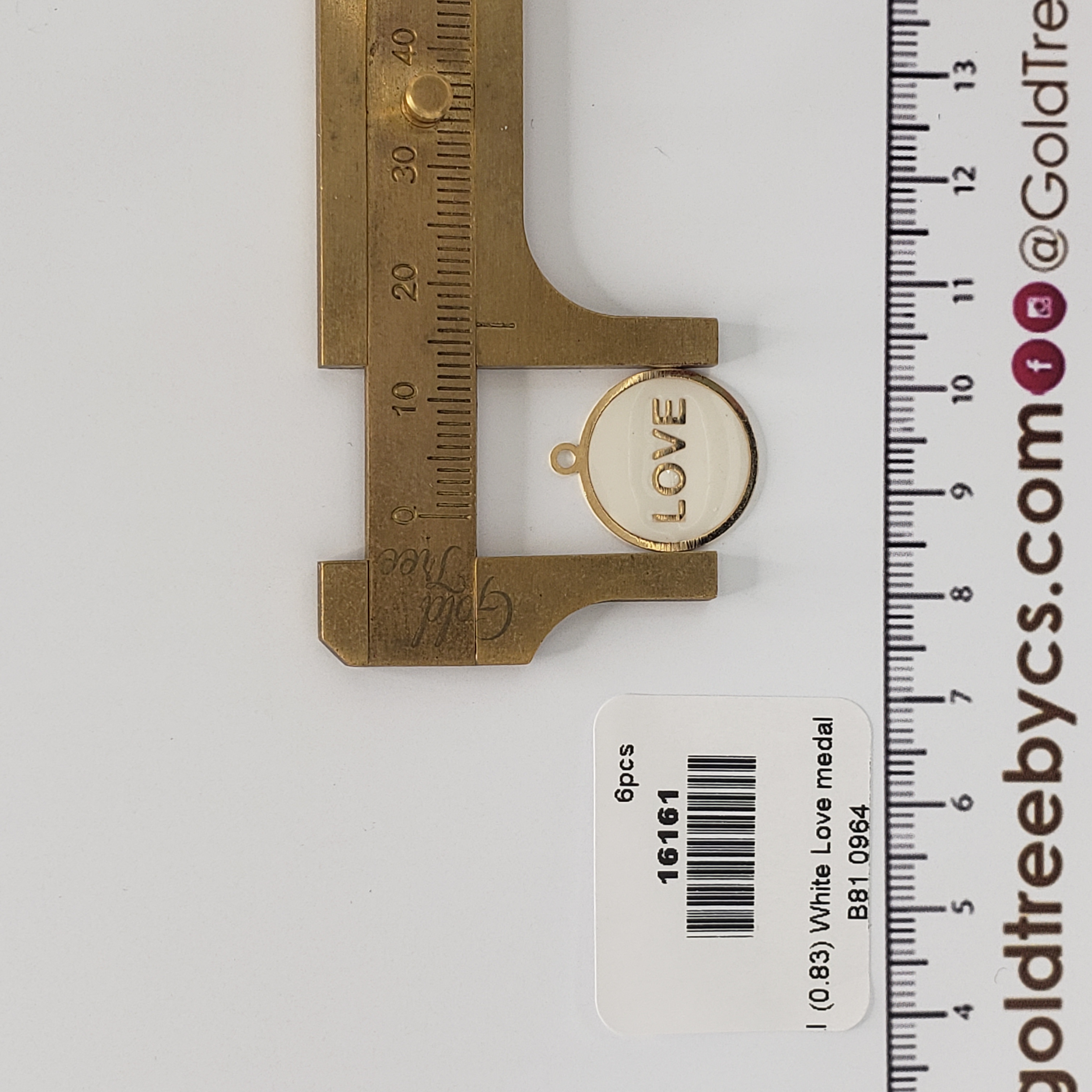 16161 (0.83) White Love medal