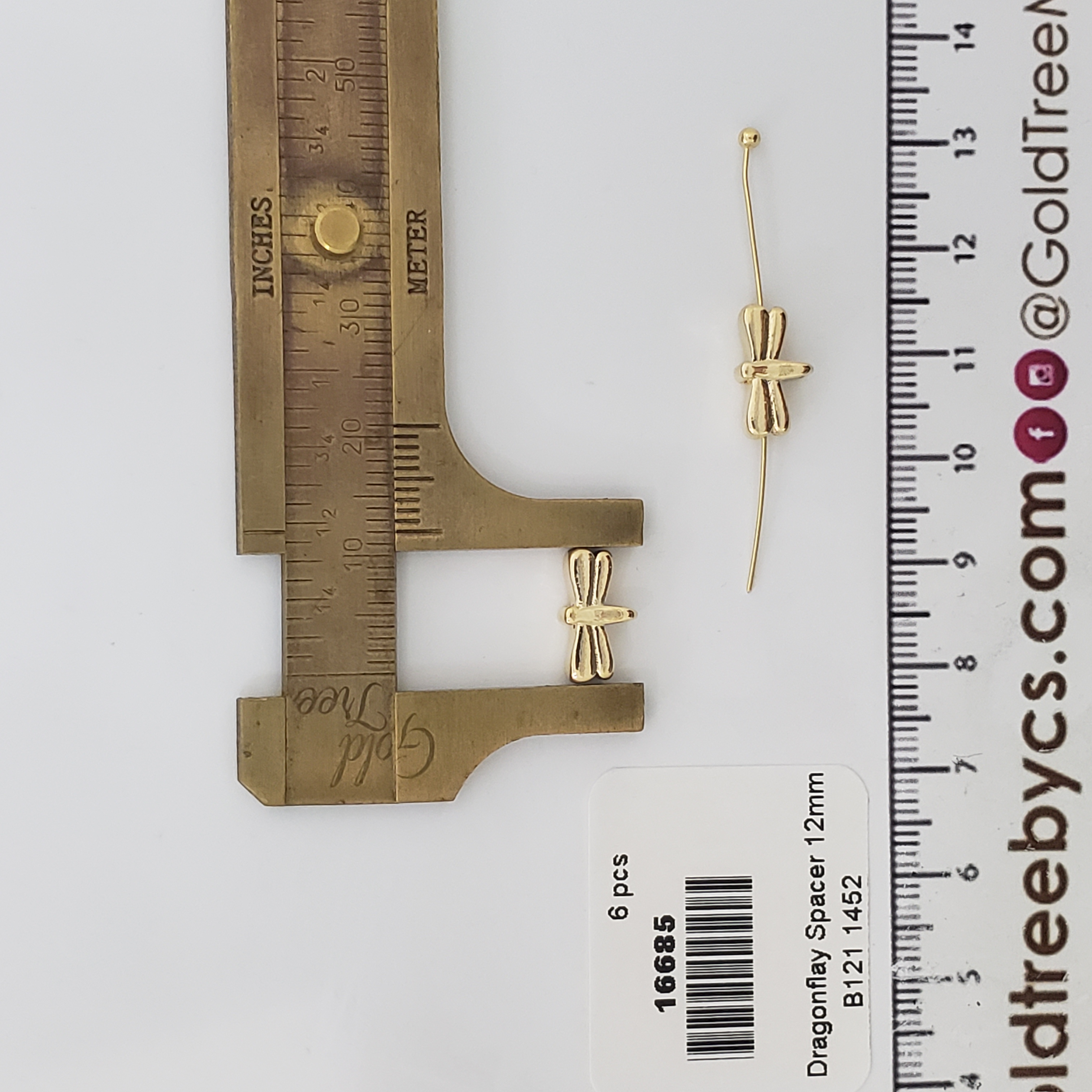 16685 Golden Dragonfly Spacer