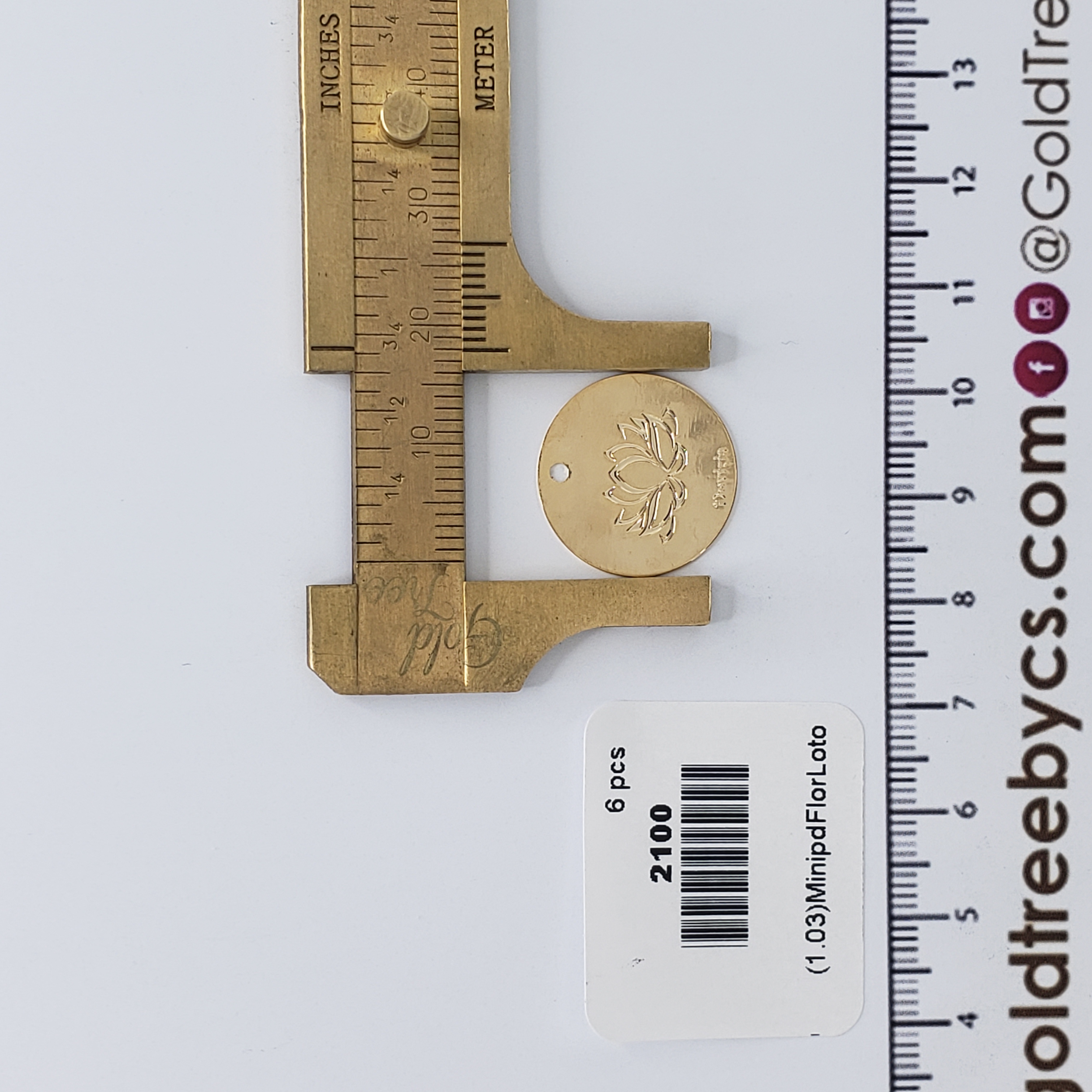 2100 Mini Lotus Flower Pendant