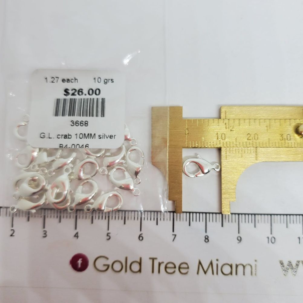 3668 12mm Silver Lobster Clasp