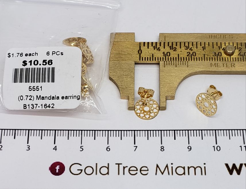 5551 Mandala earring