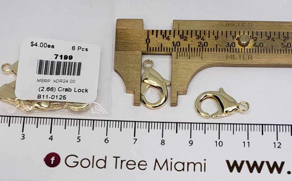 7199 23mm Gold Lobster Clasp