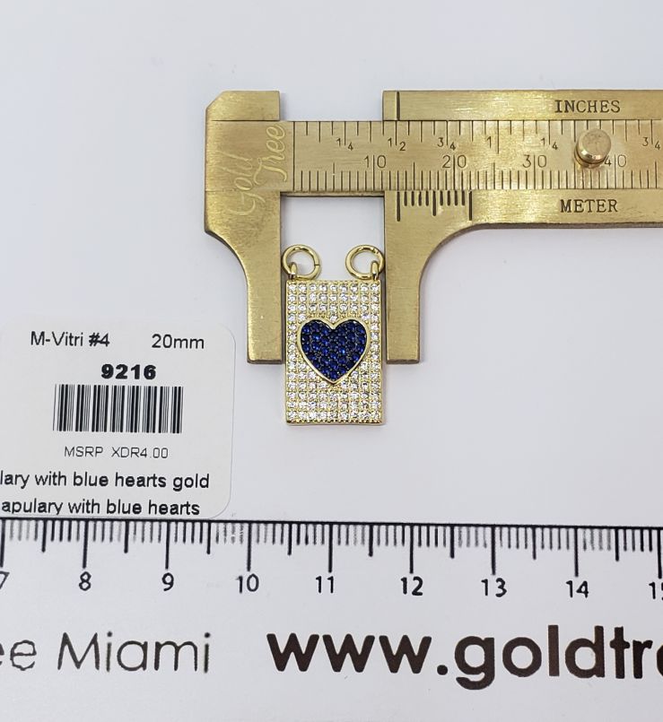 9216 Heart Scapular Charm