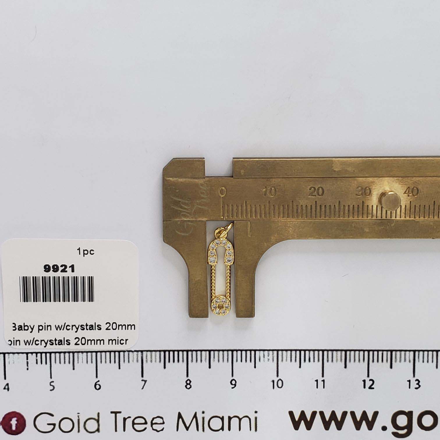 9921 Cadena de Broche de Bebé con Cristales