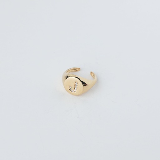 10795 Gold Ring Initial J
