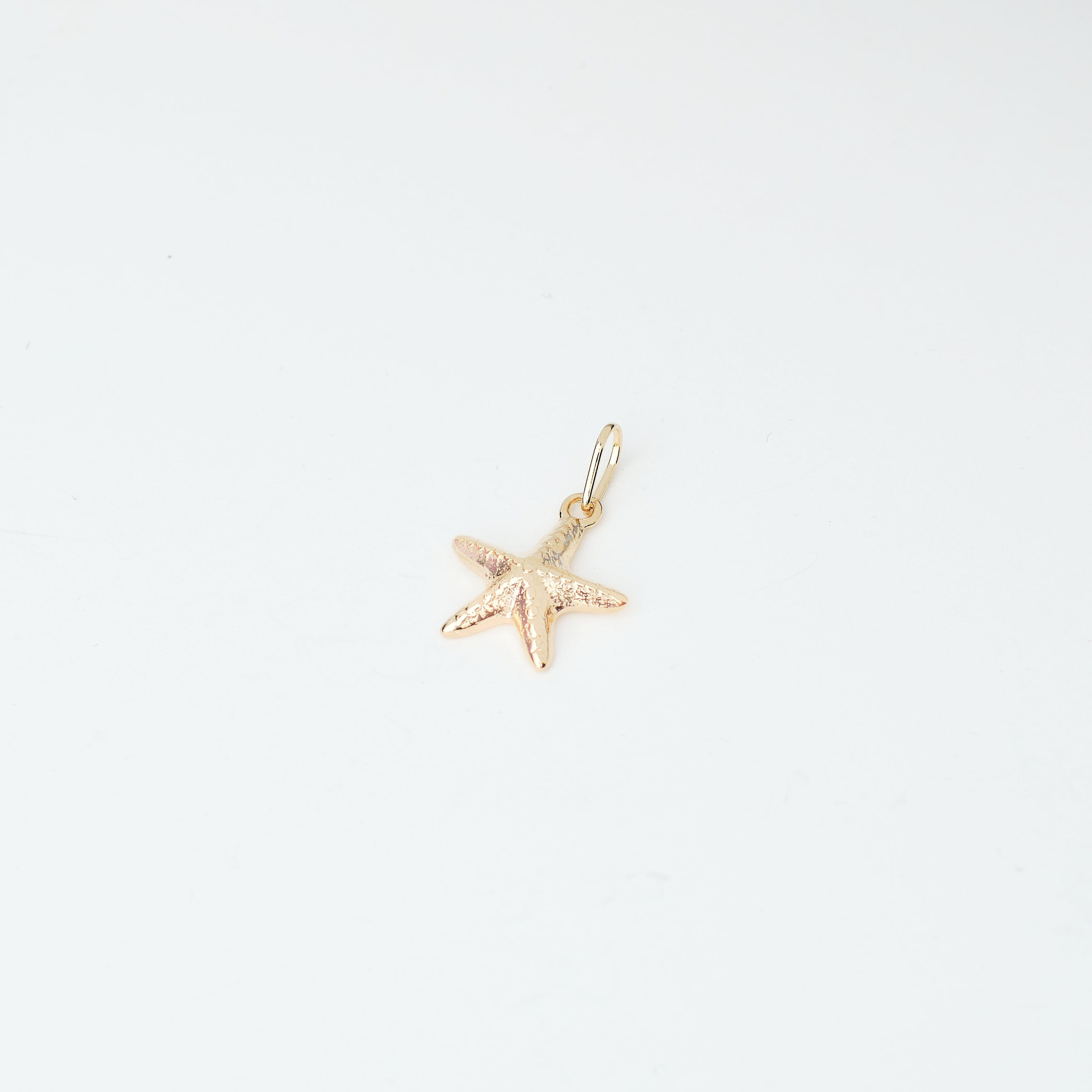 10874 Gold Starfish Charm