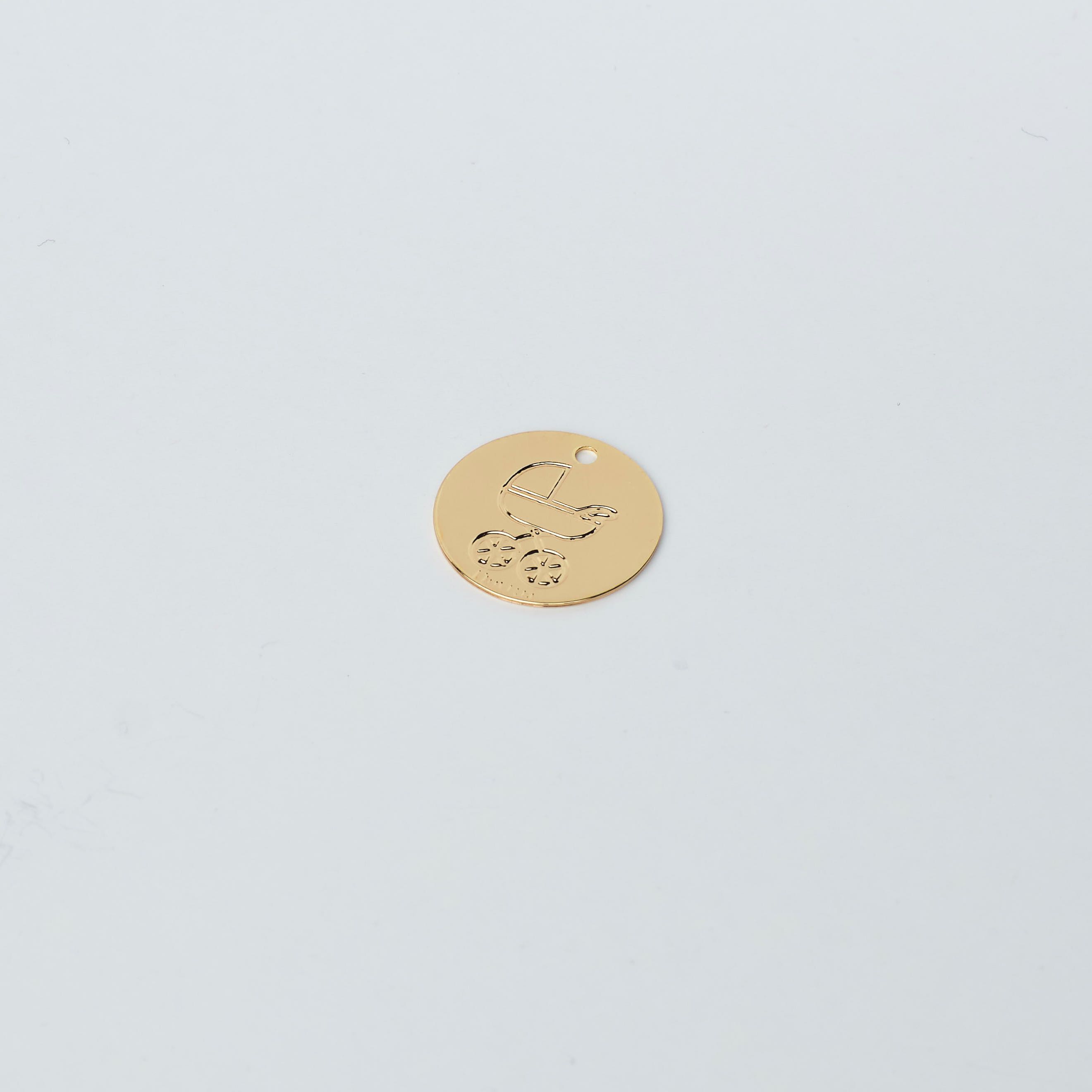 1089 Mini Baby Carriage Pendant