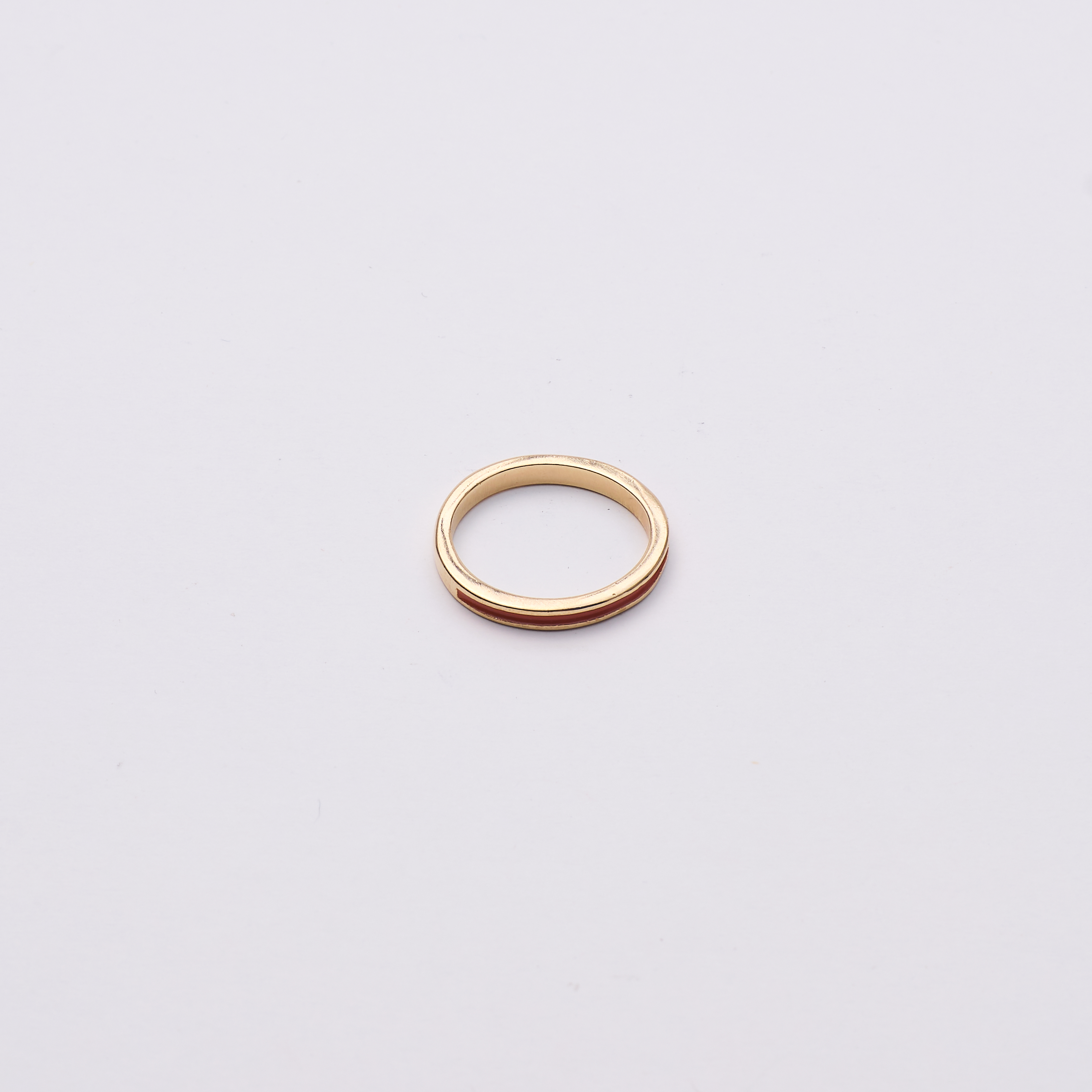 10907 Orange Enamel Ring