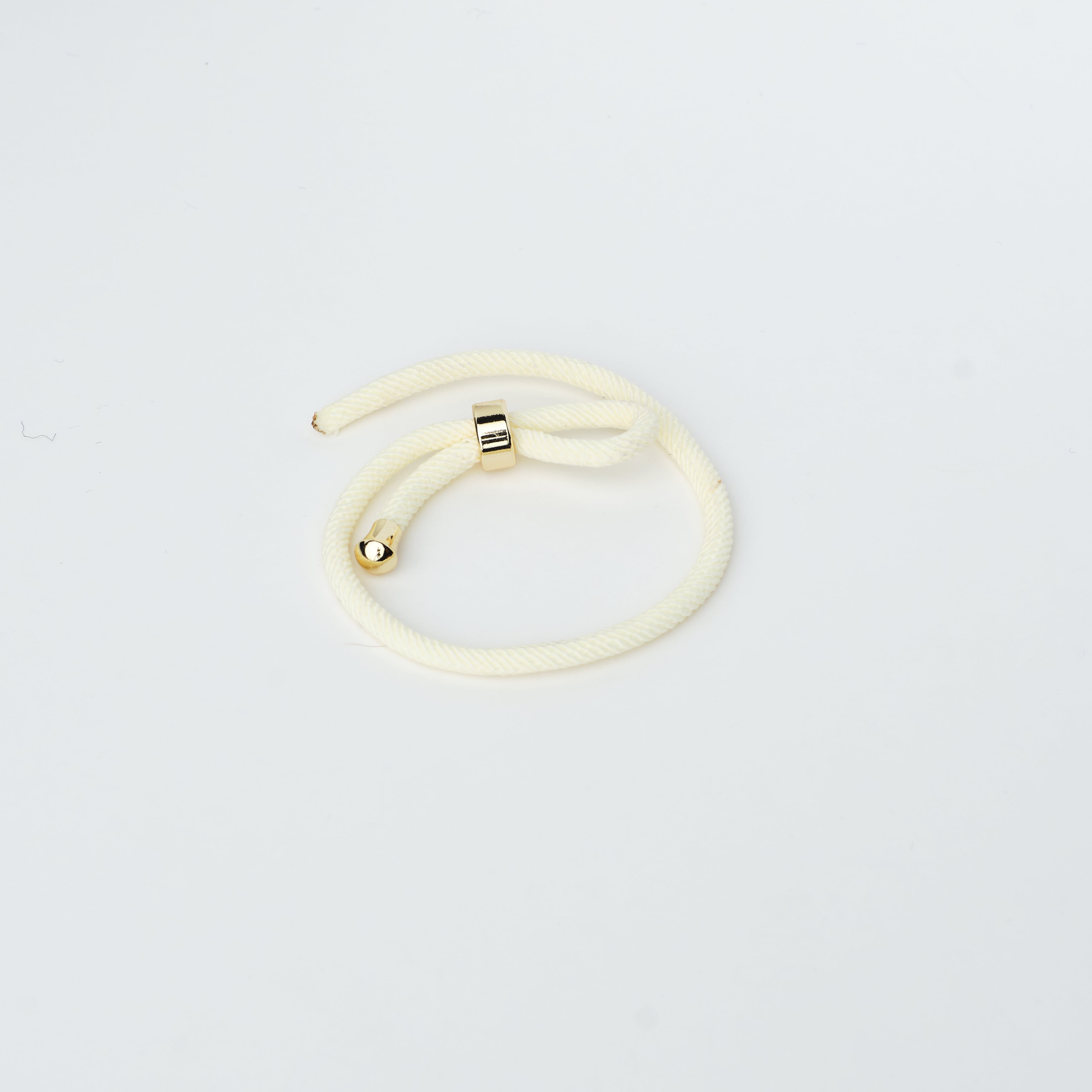 11563 Beige Adjustable Bracelet with Ring
