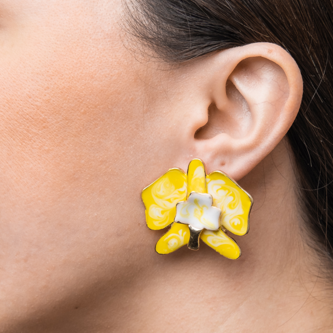 11777 Pendientes Mariposa Amarilla