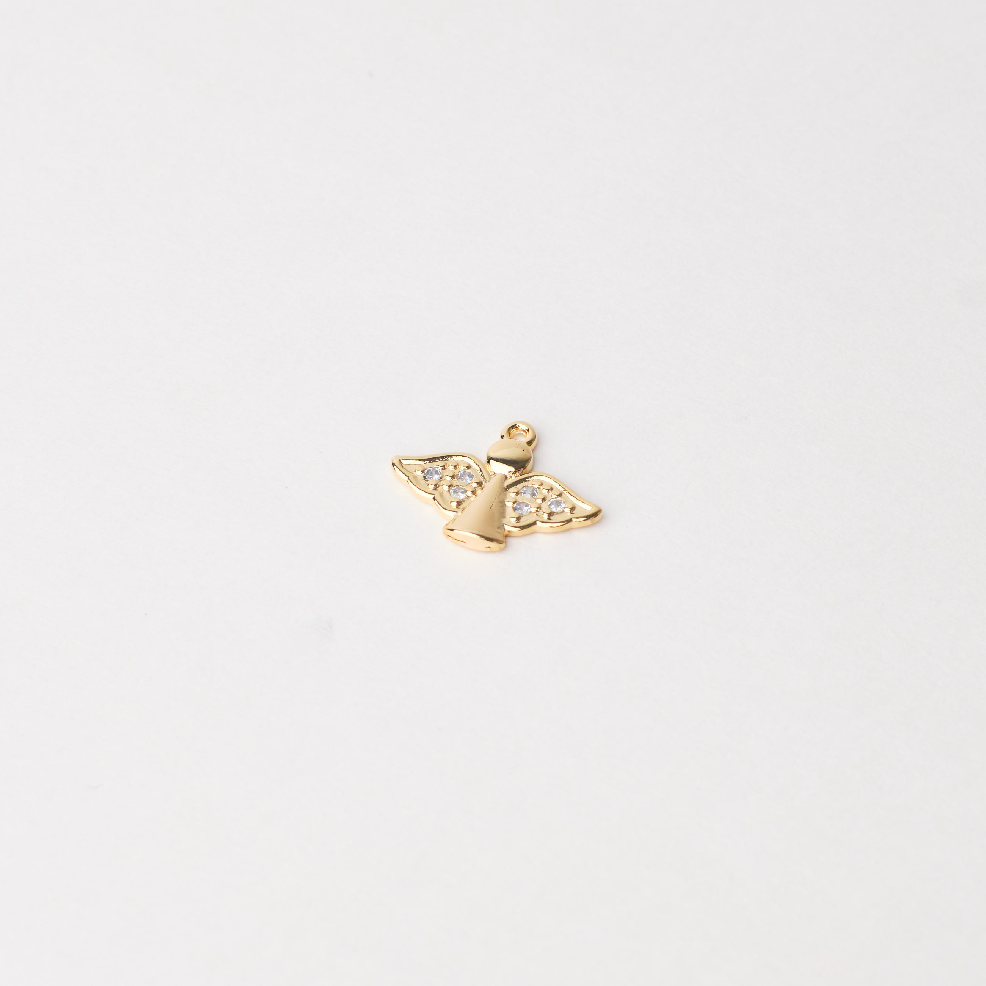 12524 Dije de ángel con cristal dorado