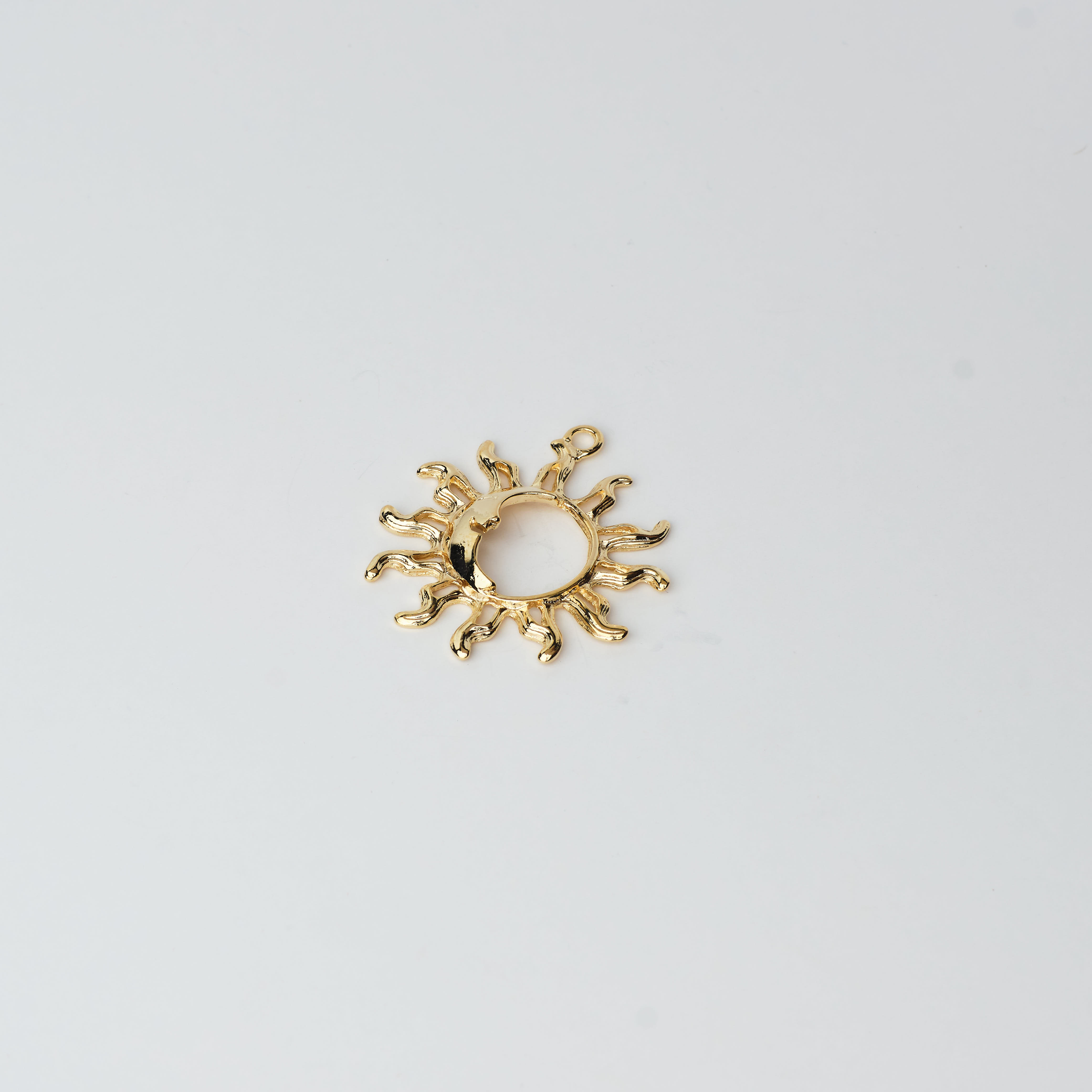 12530 Gold Sun and Moon Pendant