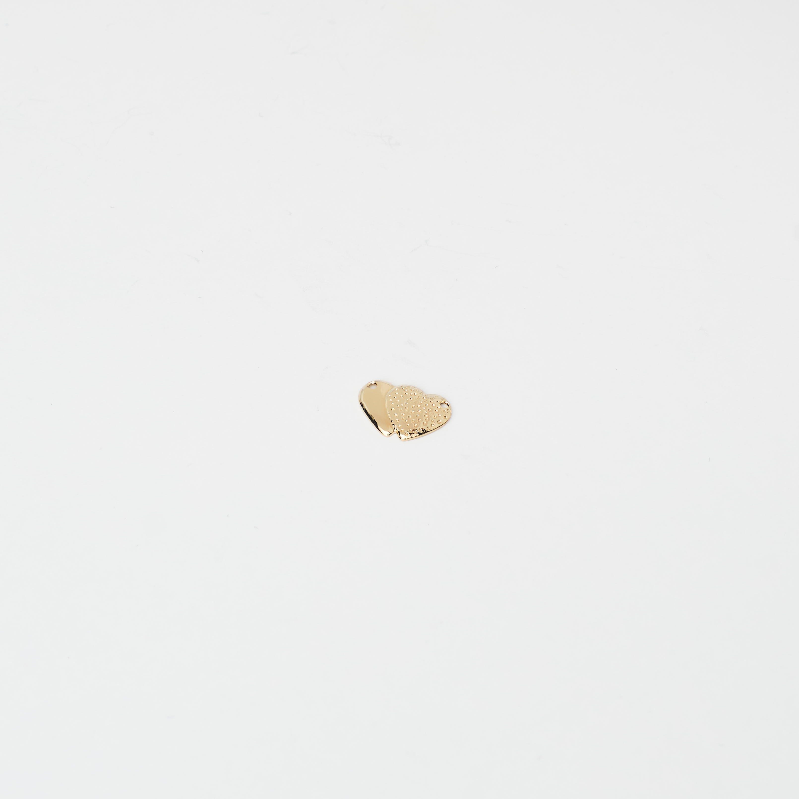 12640 Gold Two Heart Pendant