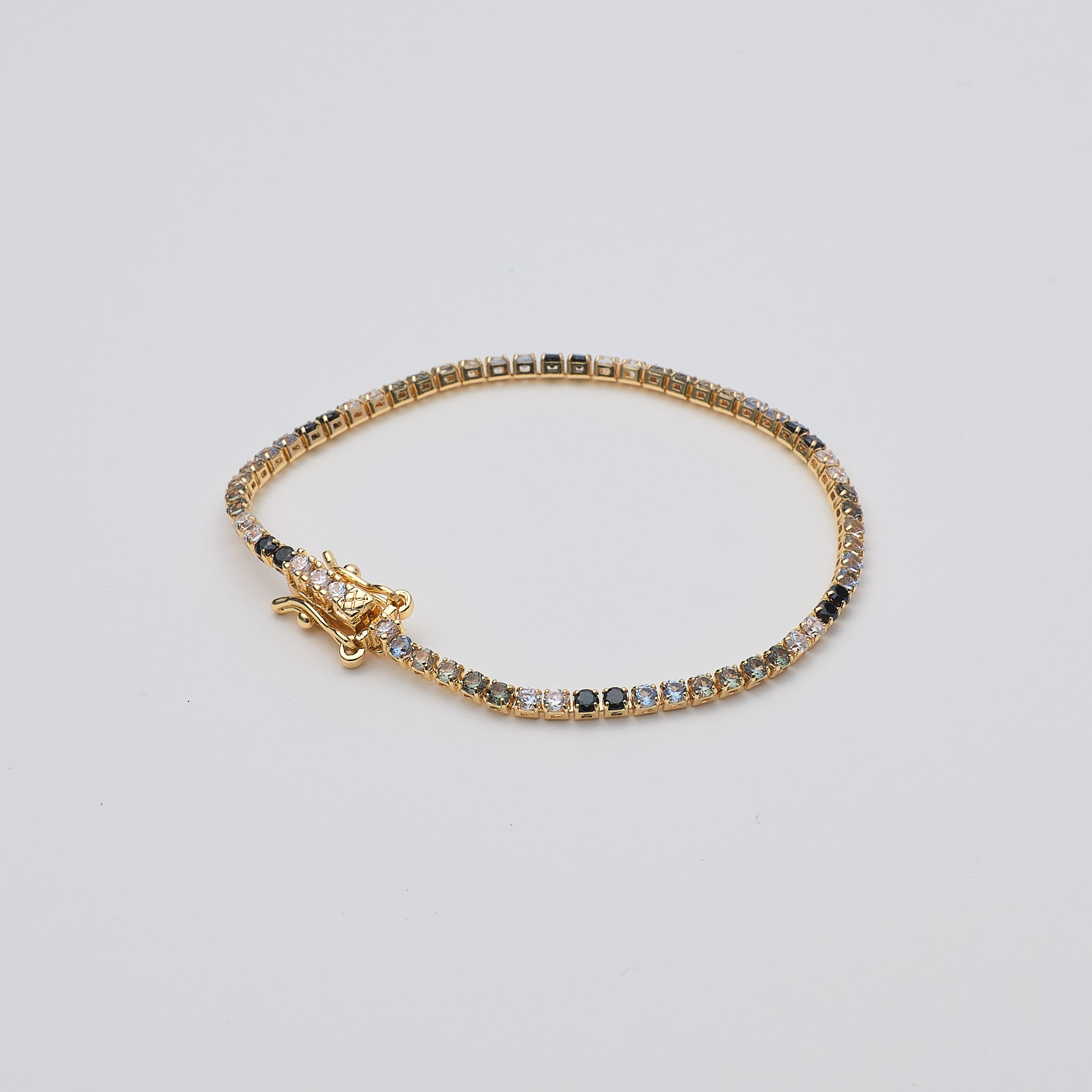 14243 16mm Tennis Bracelet Green