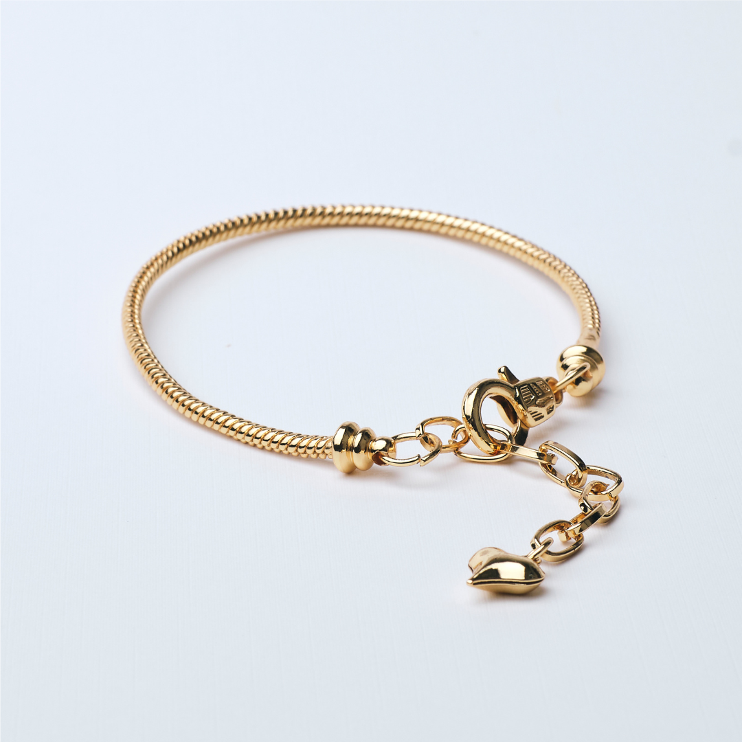 14338 Snake Bracelet with Heart