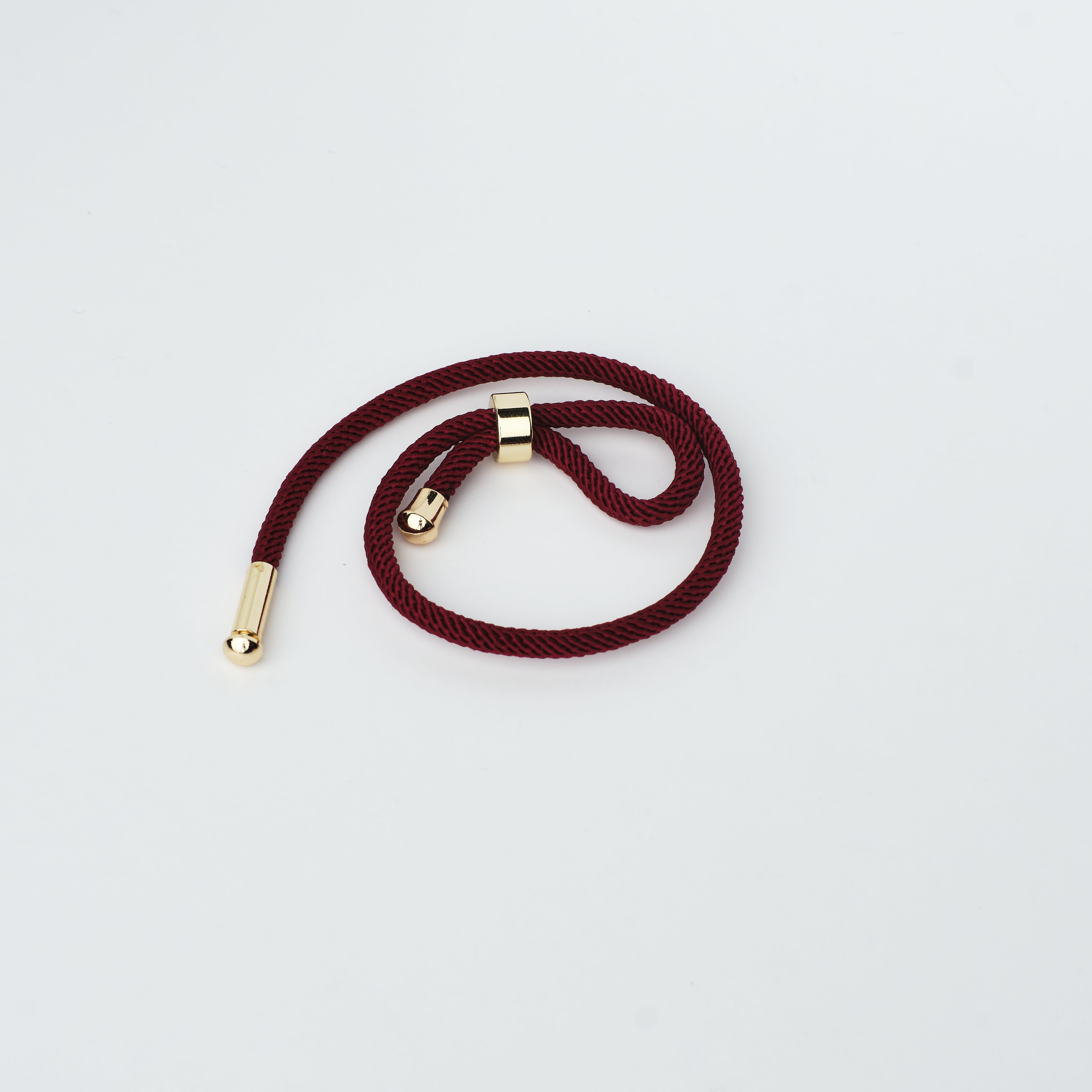 14492 Wine Adjustable Bracelet with Ring