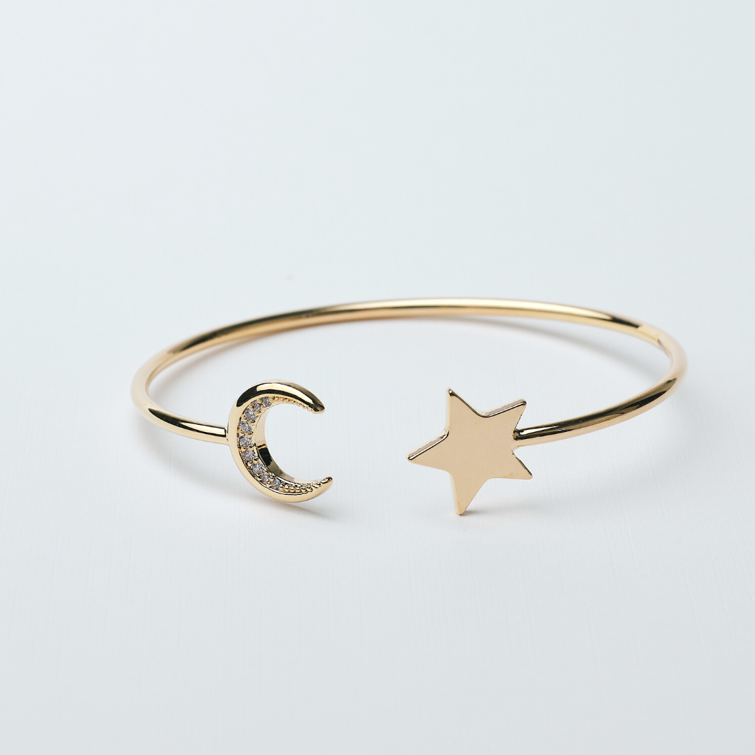 14608 Bracelet Star and Moon