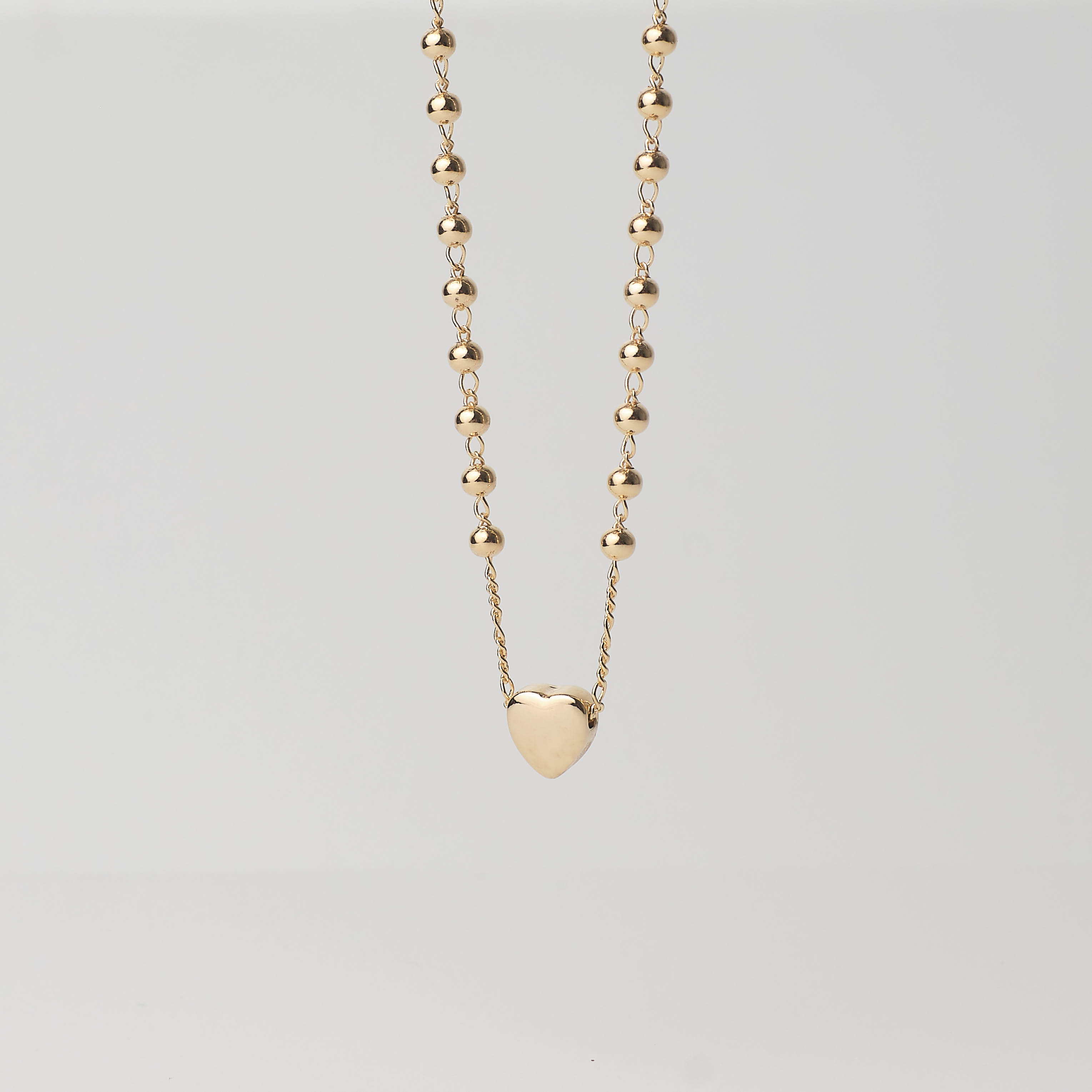 15004 (4.9) Choker Ball 3mm w/Heart