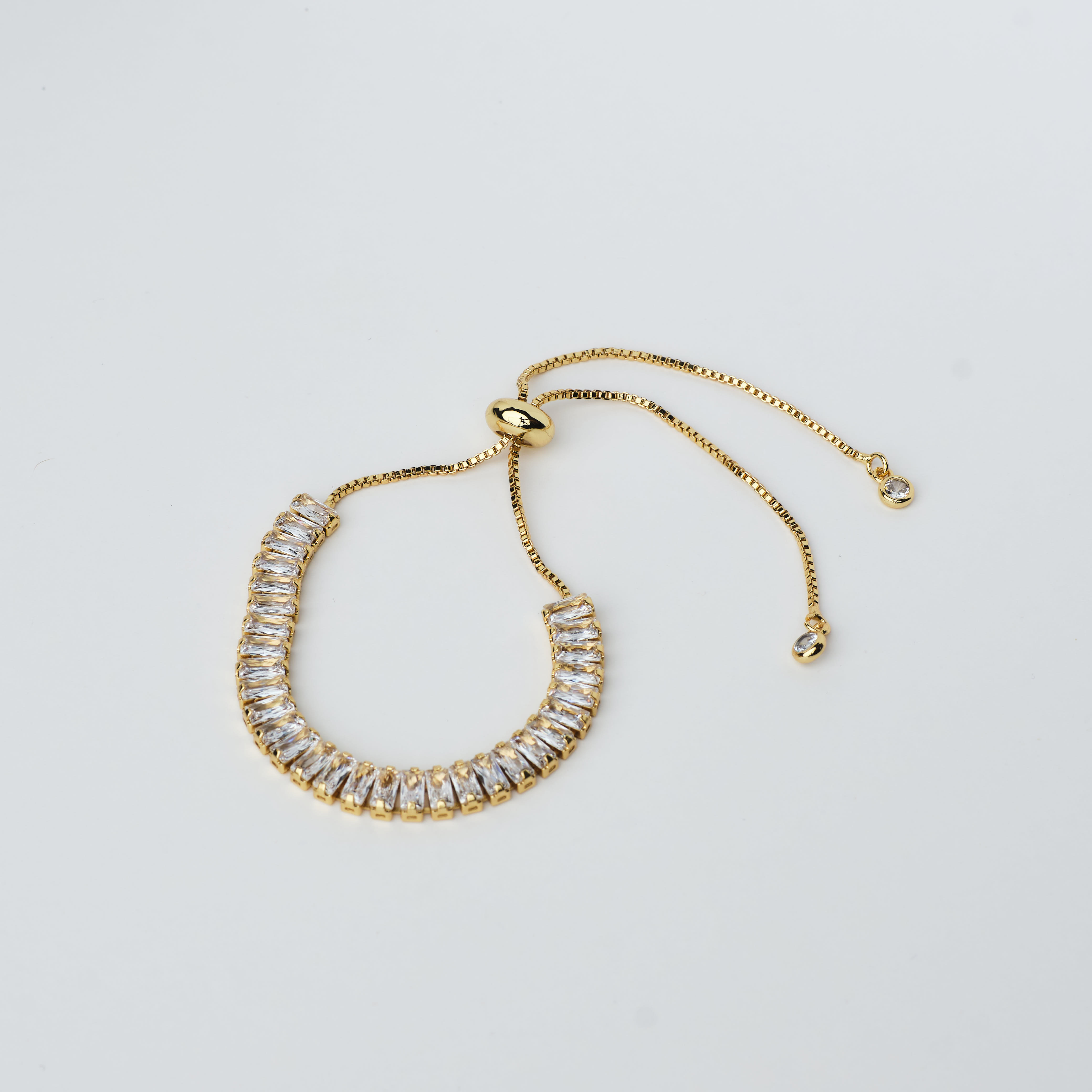 15295 Pulsera de Cristales Transparente Ajustable