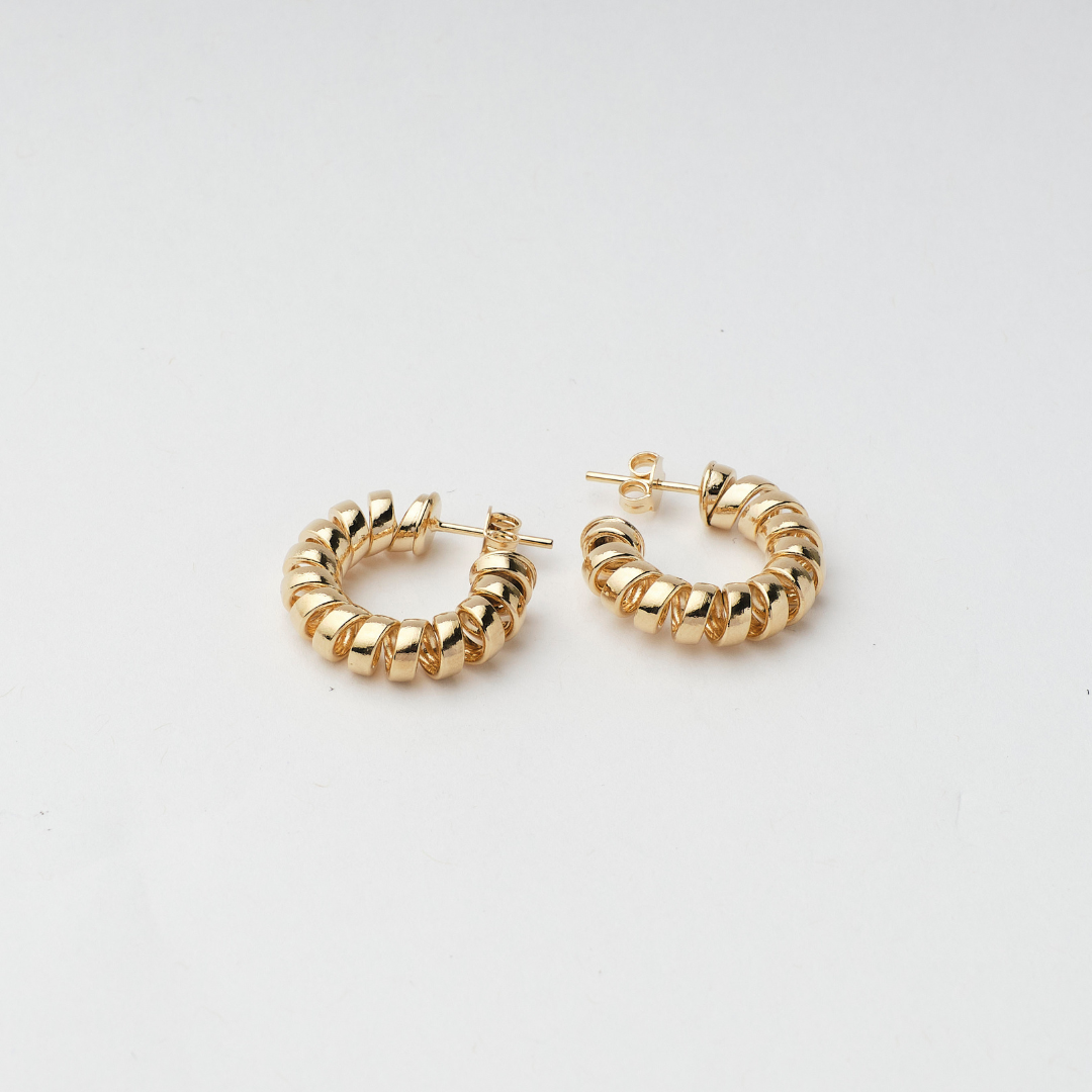 15636 23x5mm Spiral Earrings