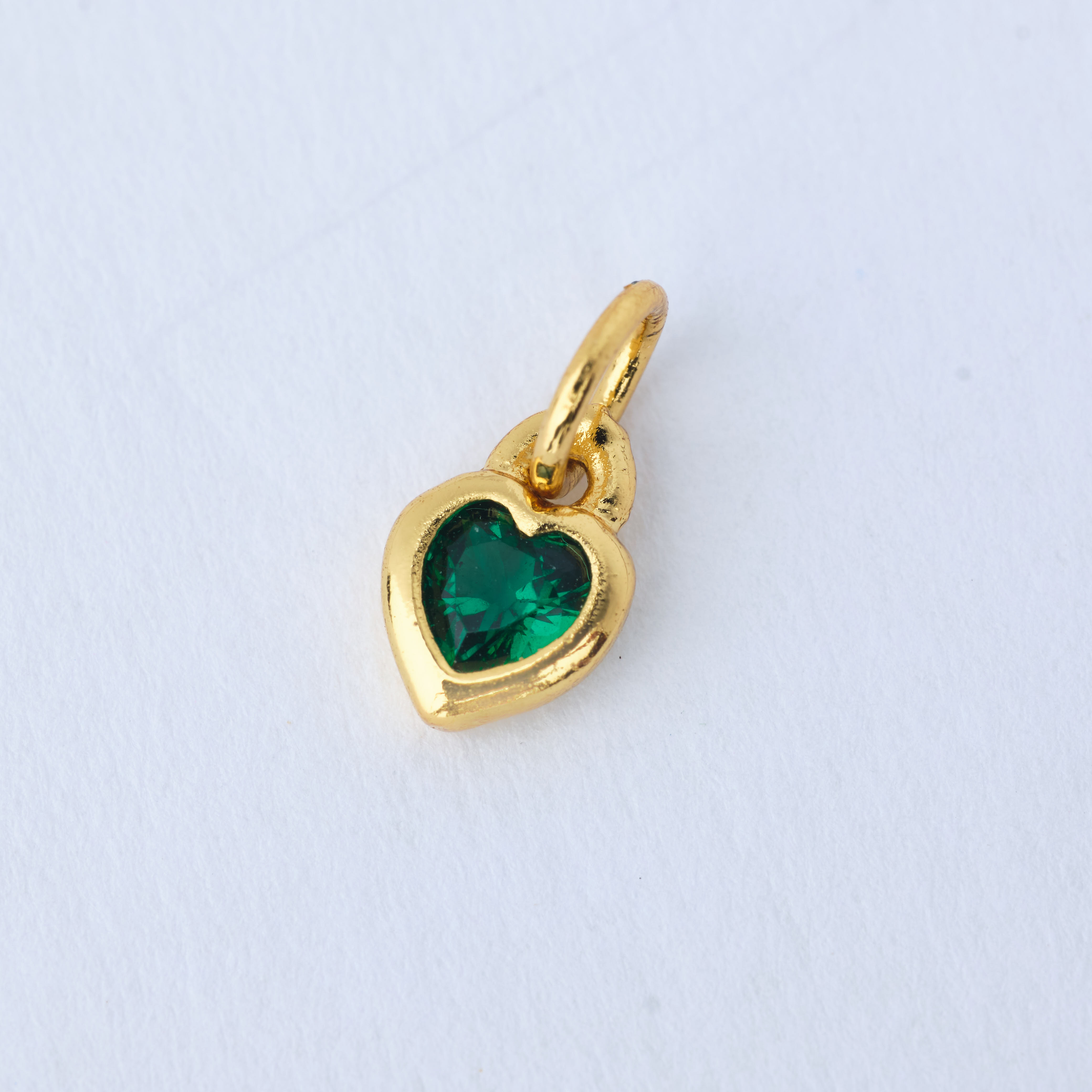 16018 Green Mini Heart Pendant
