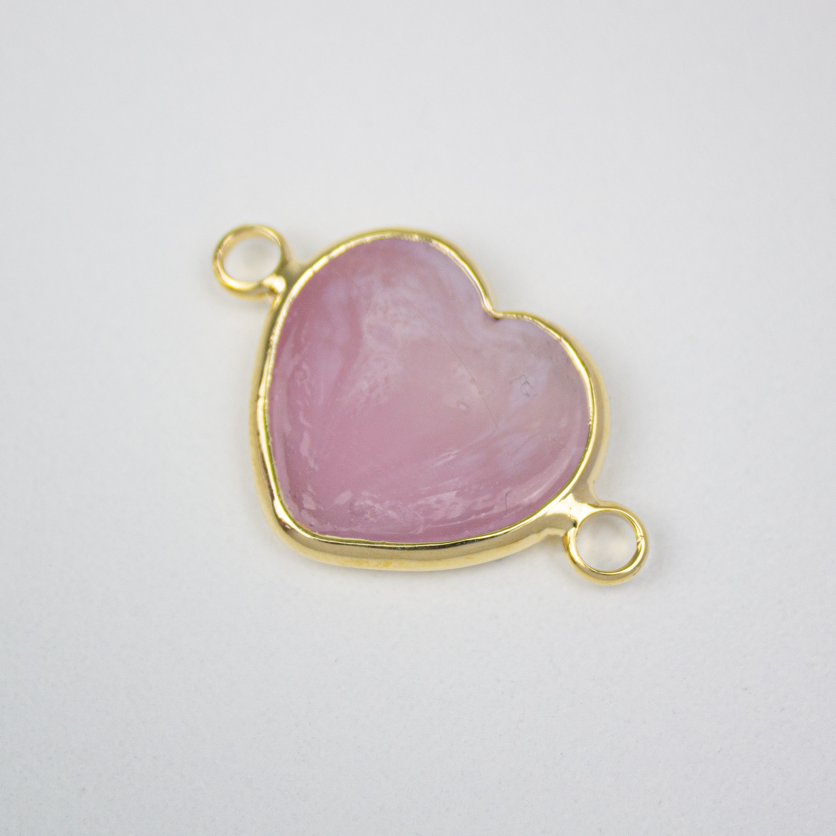 16962 Pink Heart Bizel Connector