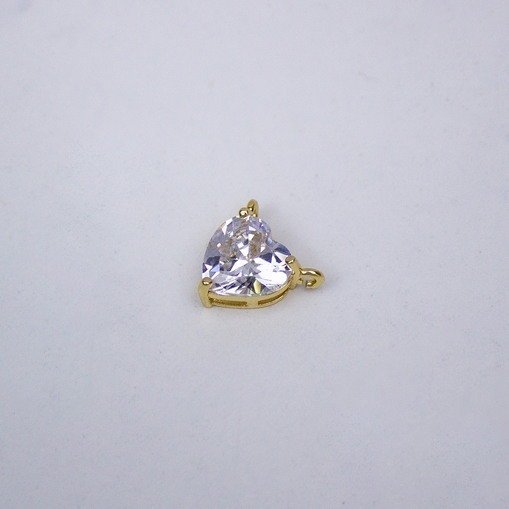 17308 Crystal Clear Zircon Heart Pendant