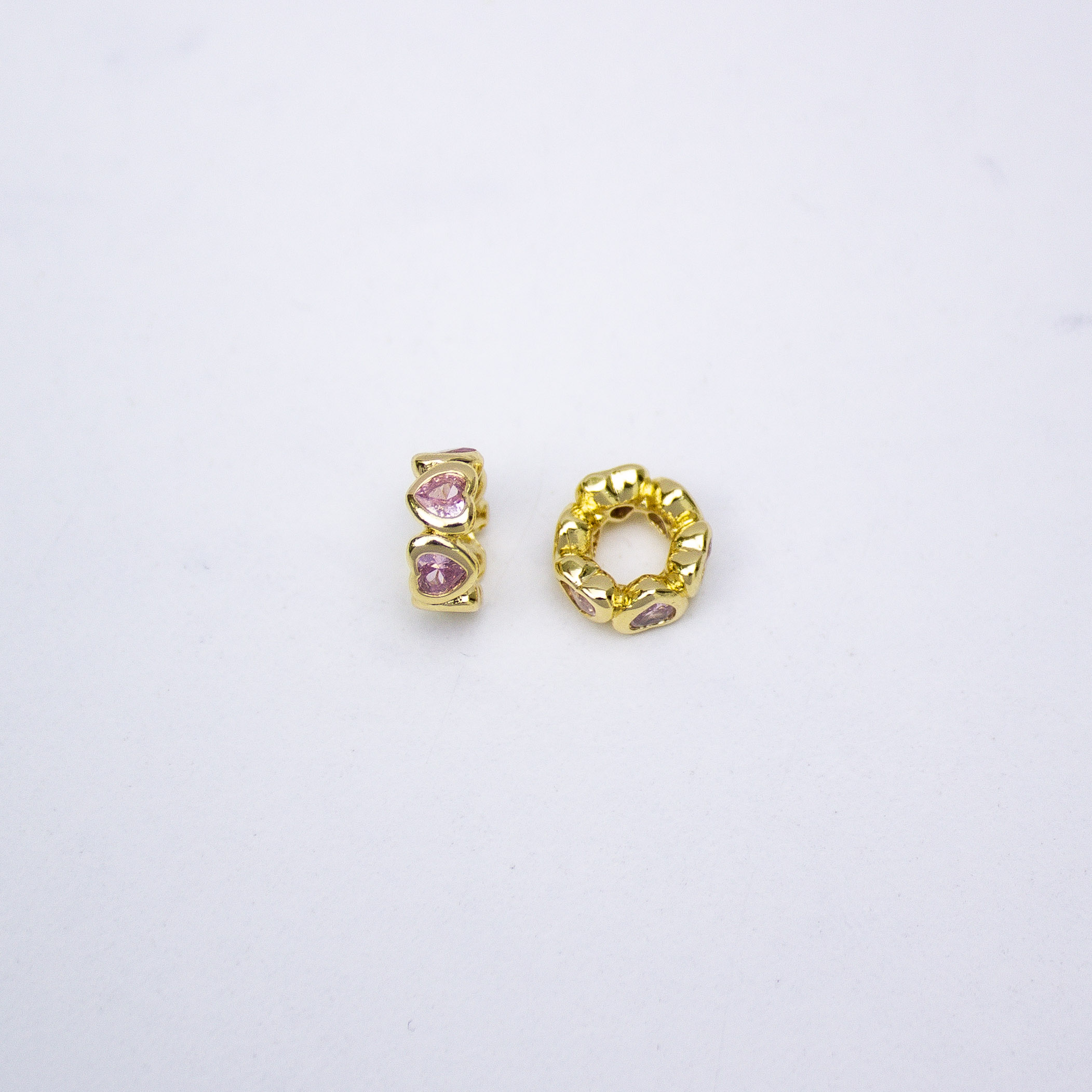 17311 Separador Corazones Rosas 10mm