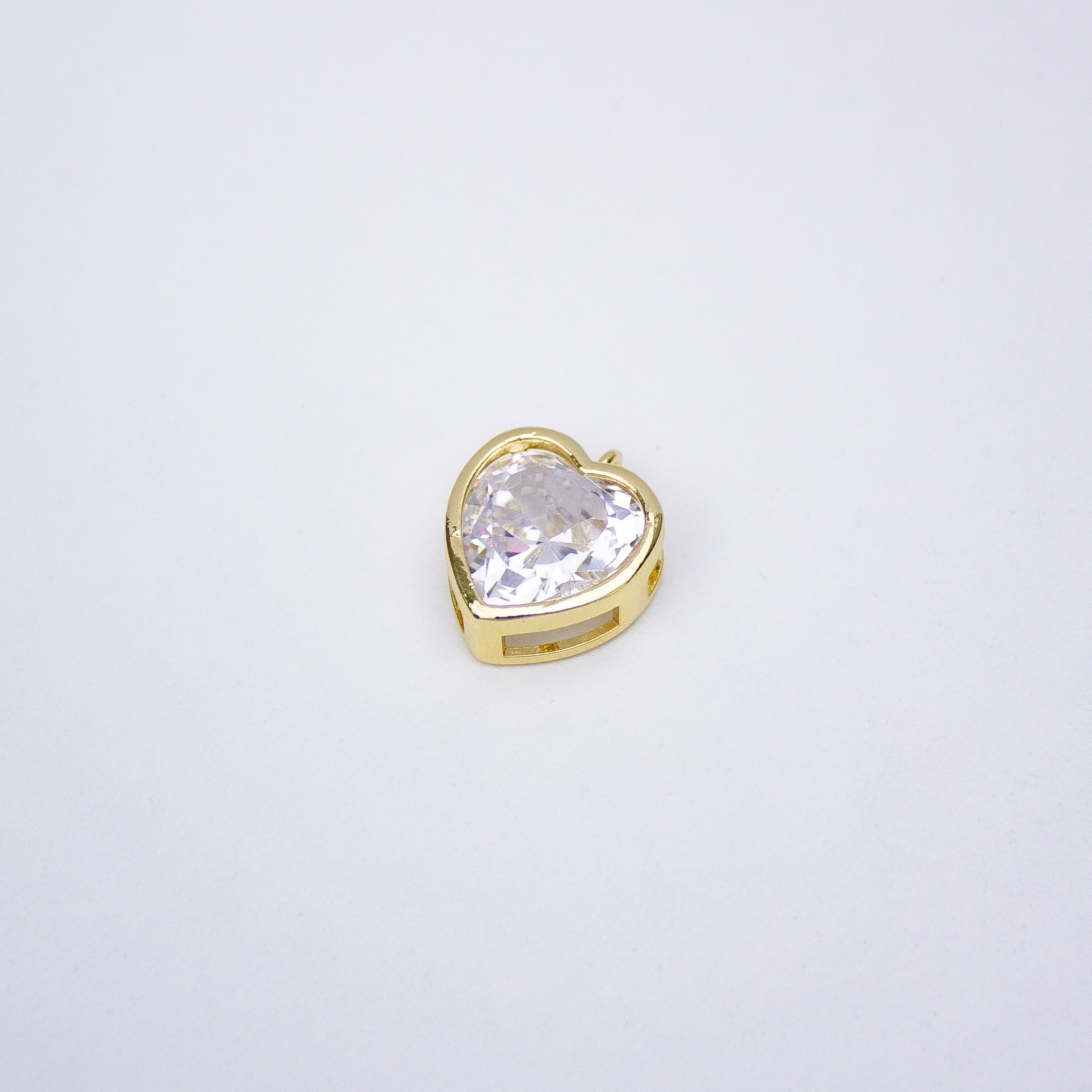 17313 Clear Zircon Heart Pendant