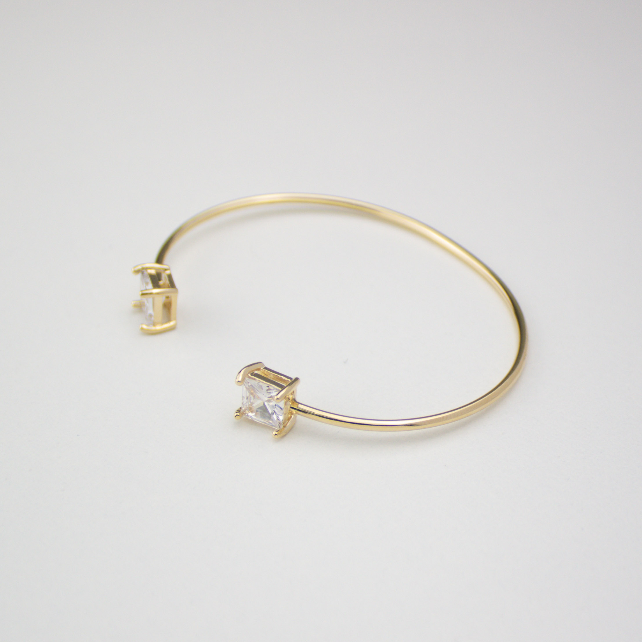 17439 Square Bracelet Crystal Clear