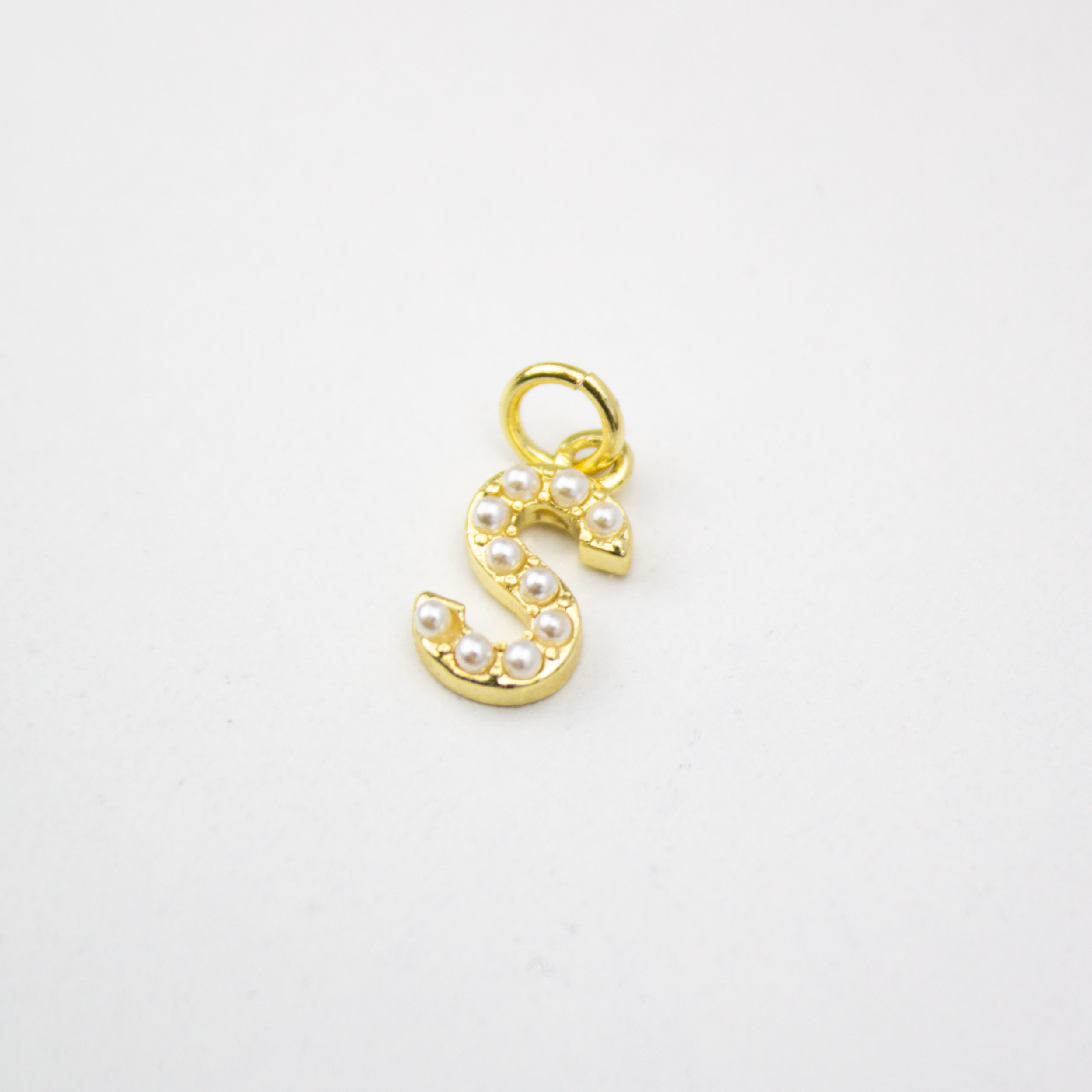 17573 Pearl Initial Letter S Pendant