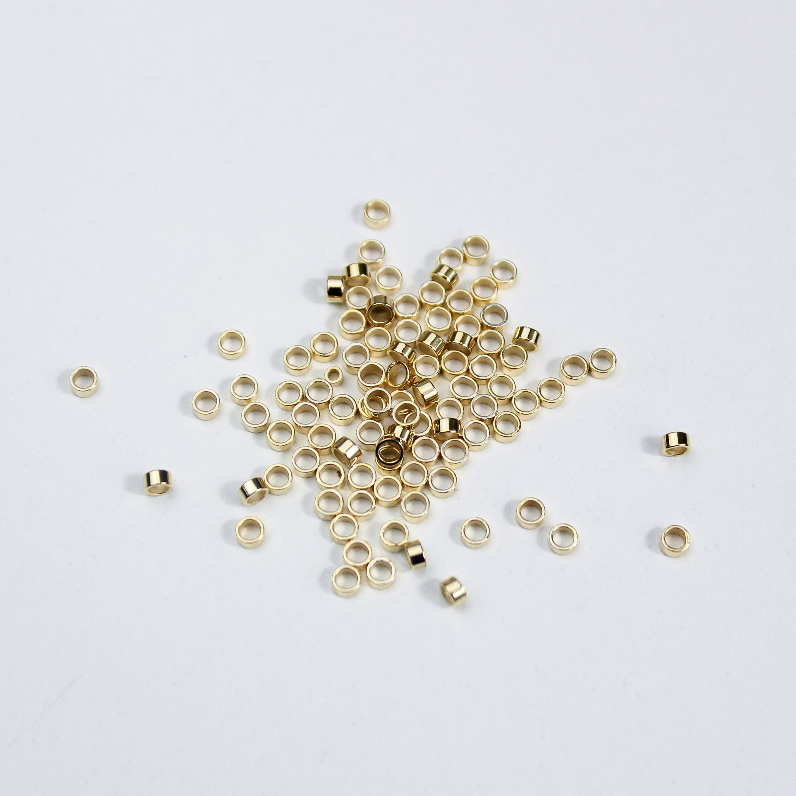 17644 2.3X1.2mm Gold Crimp