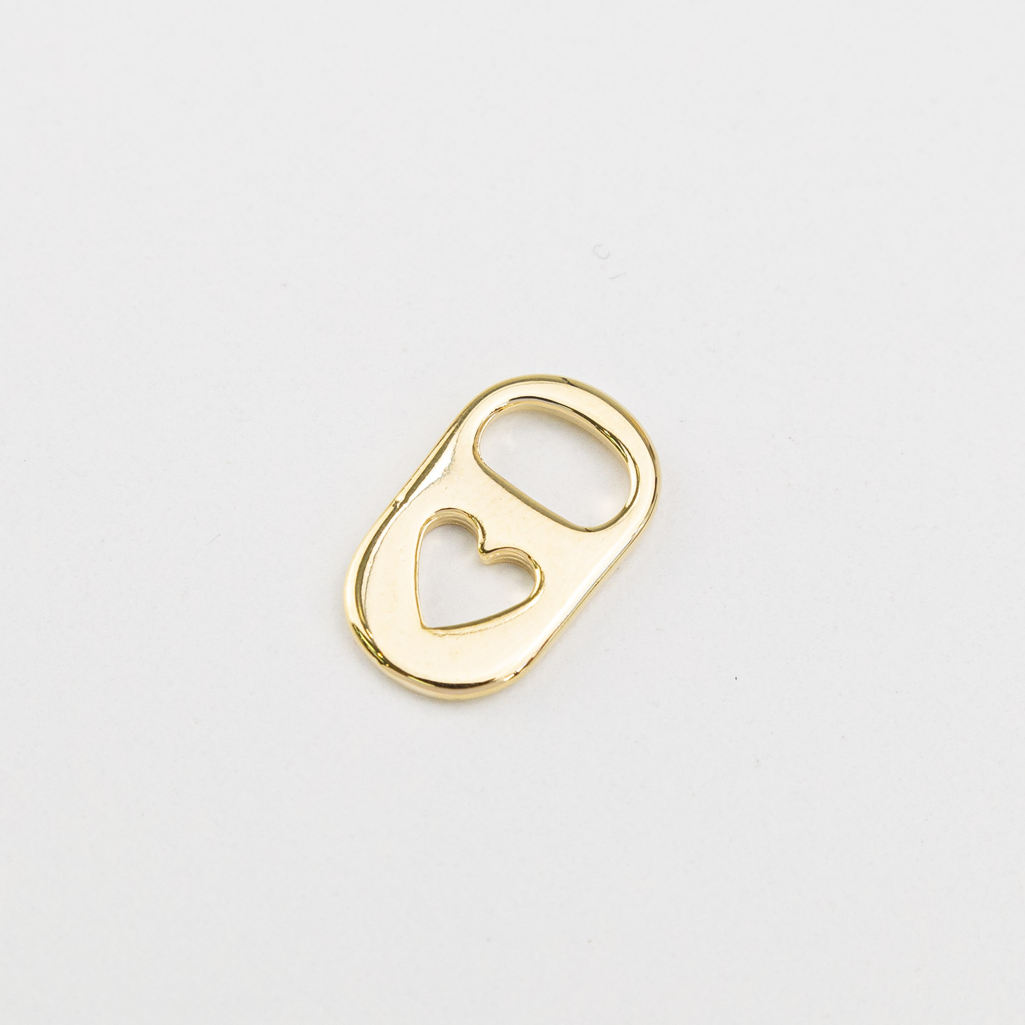 17755 Gold Heart Soda Tag