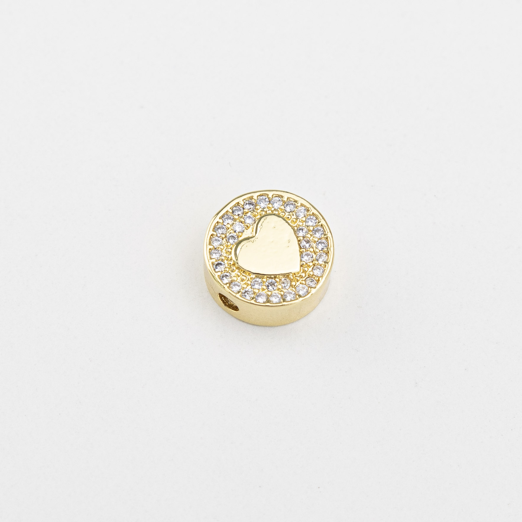 17823 Golden Circle of Love Round Heart Spacer