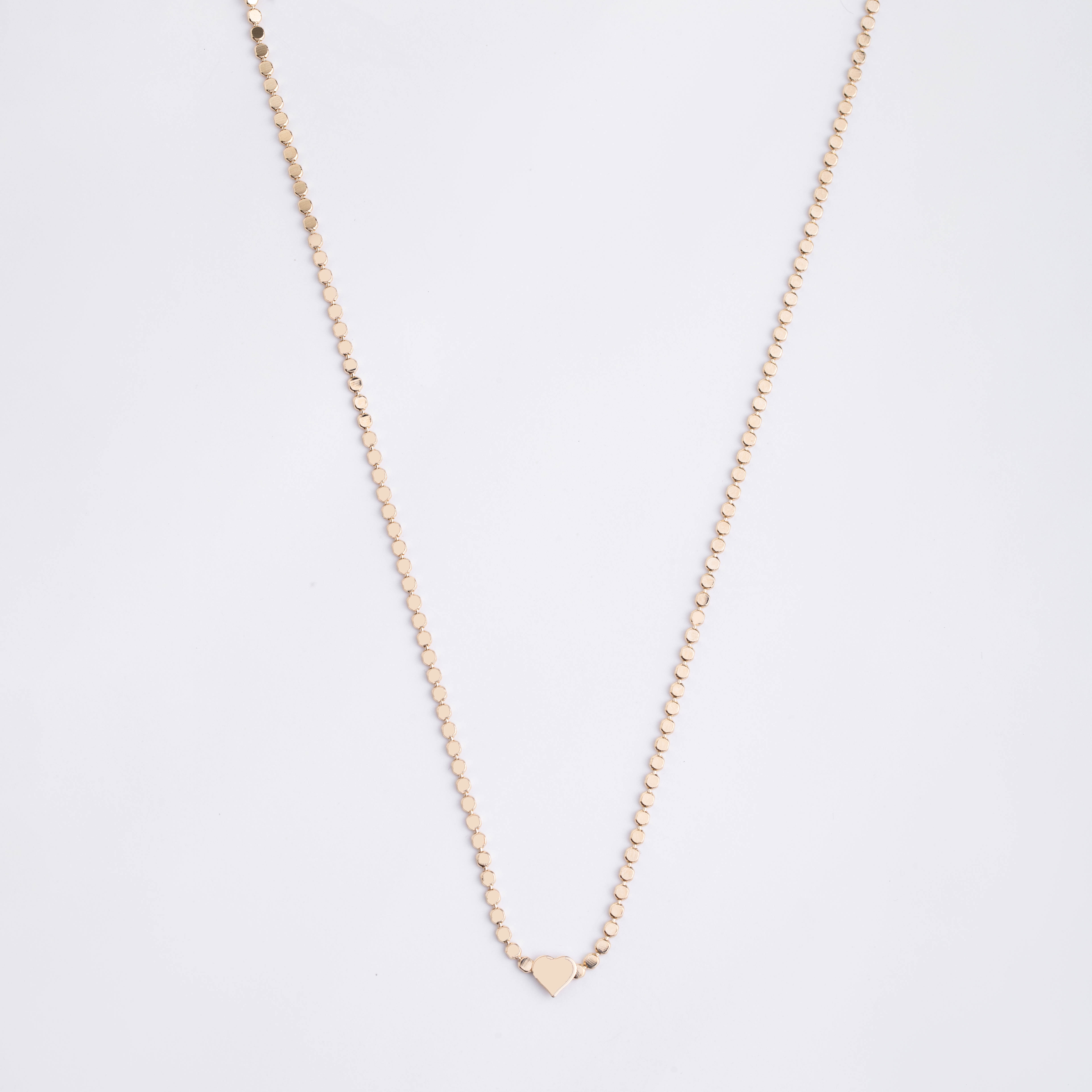 17919 Flat Beaded Chain #426 W/Heart