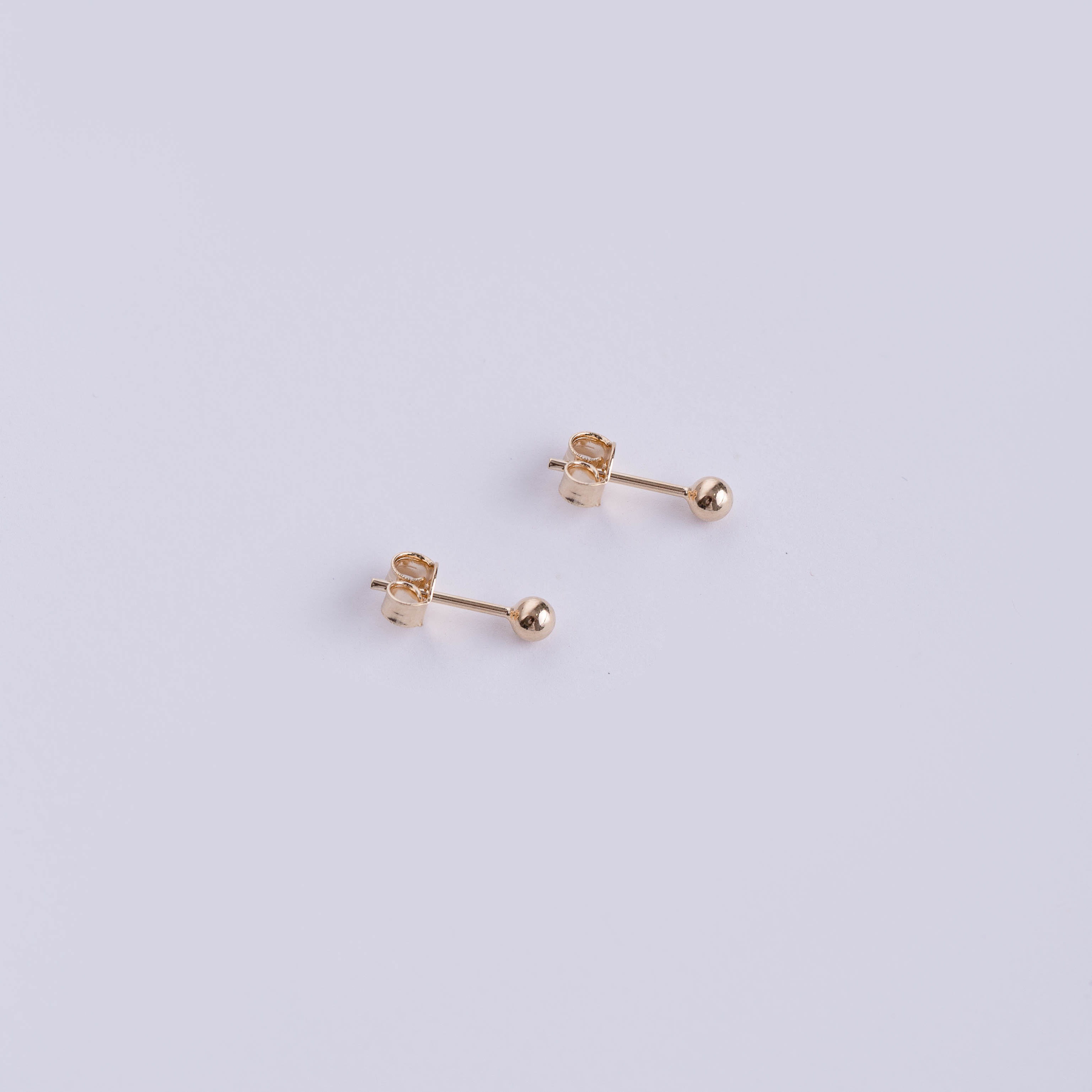 18075 3mm Smooth Ball Earring