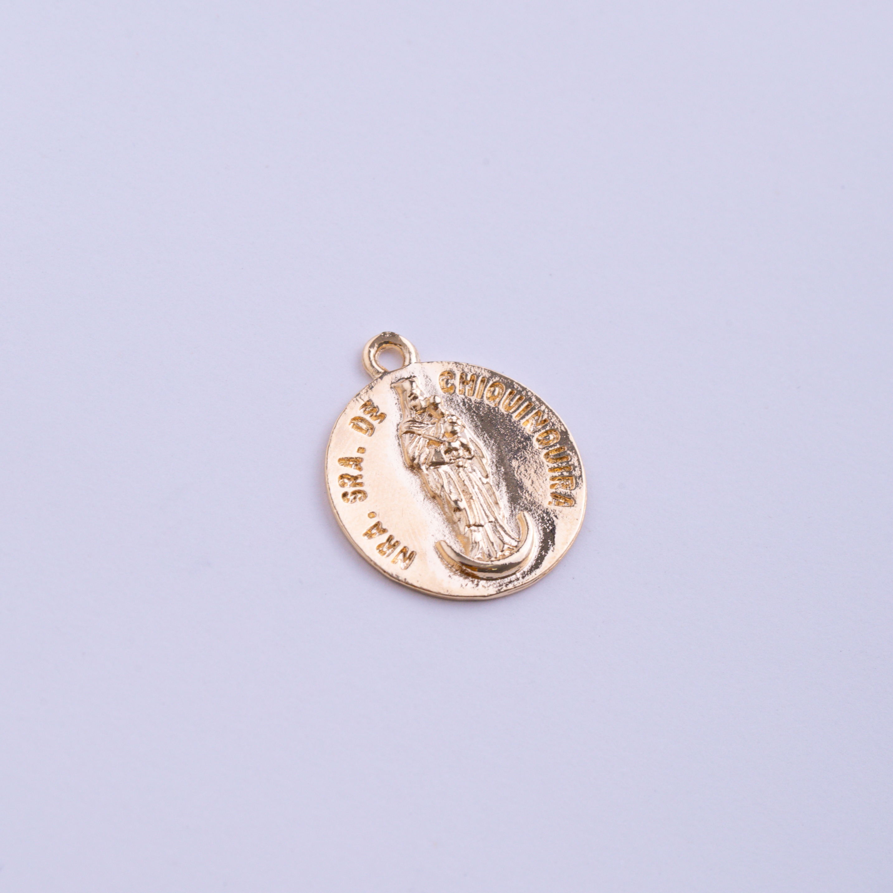 18092 Gold Chiquinquira Medal Charm