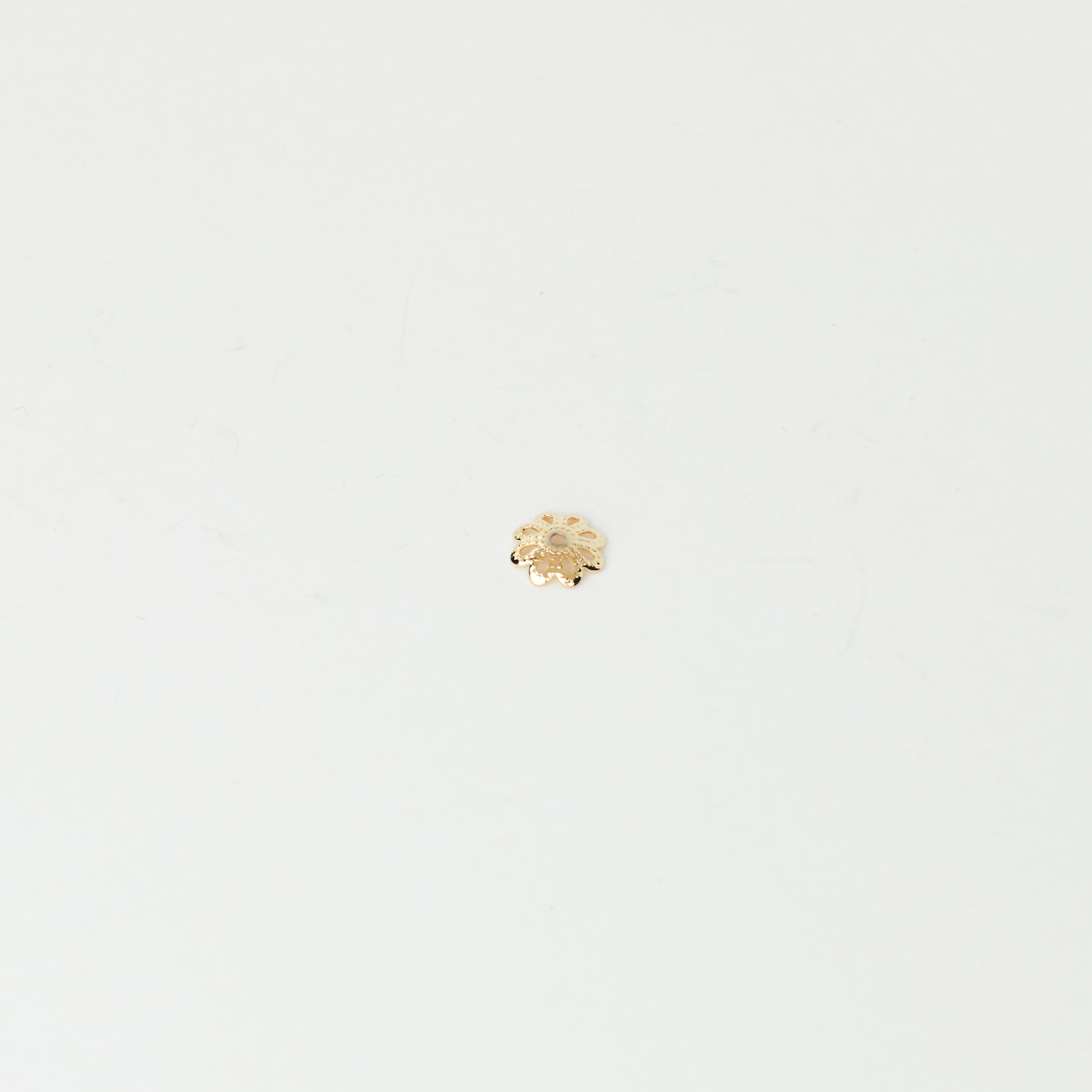 1813 8mm Gold Flower End Cap