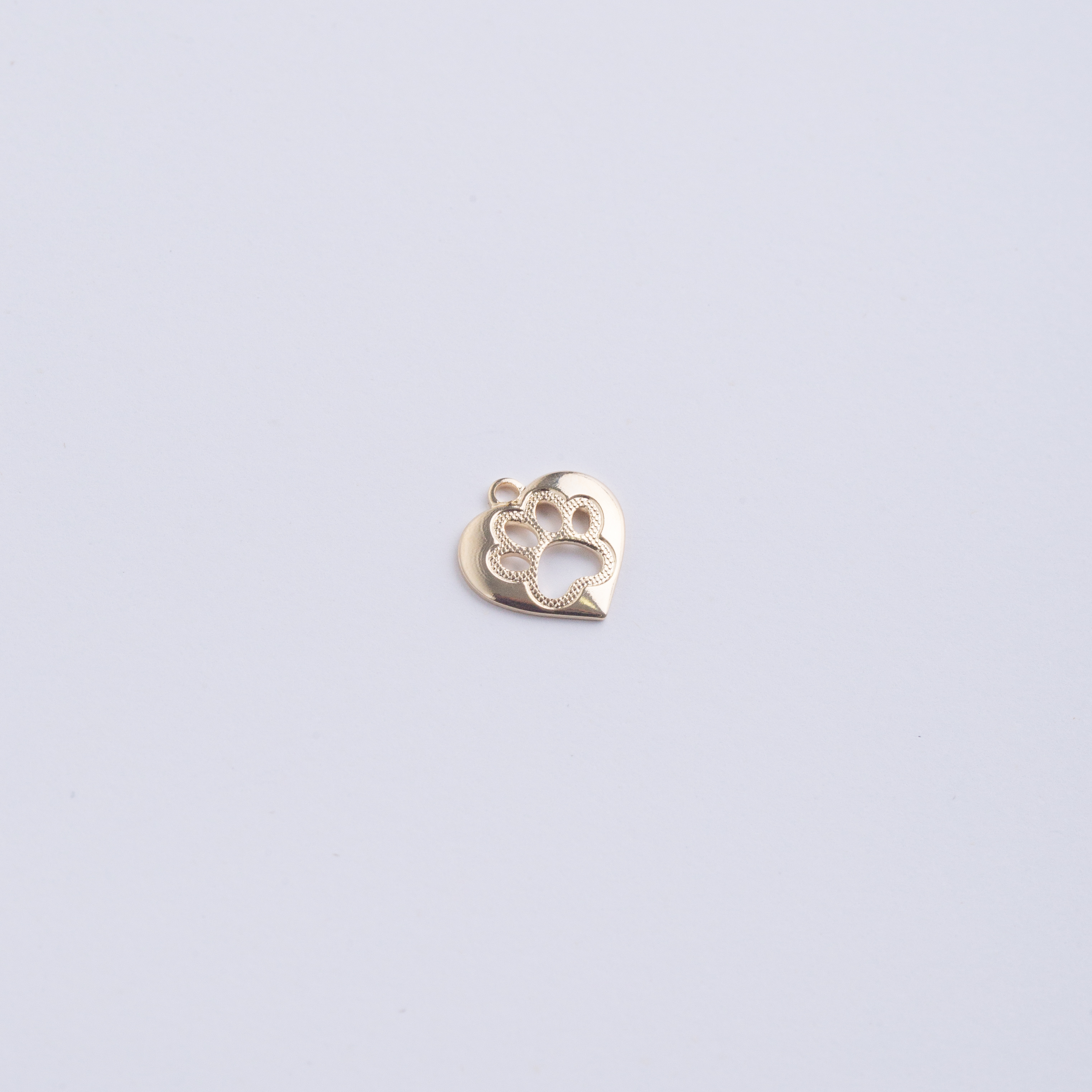 18282 Heart & Dog Footprint Pendant