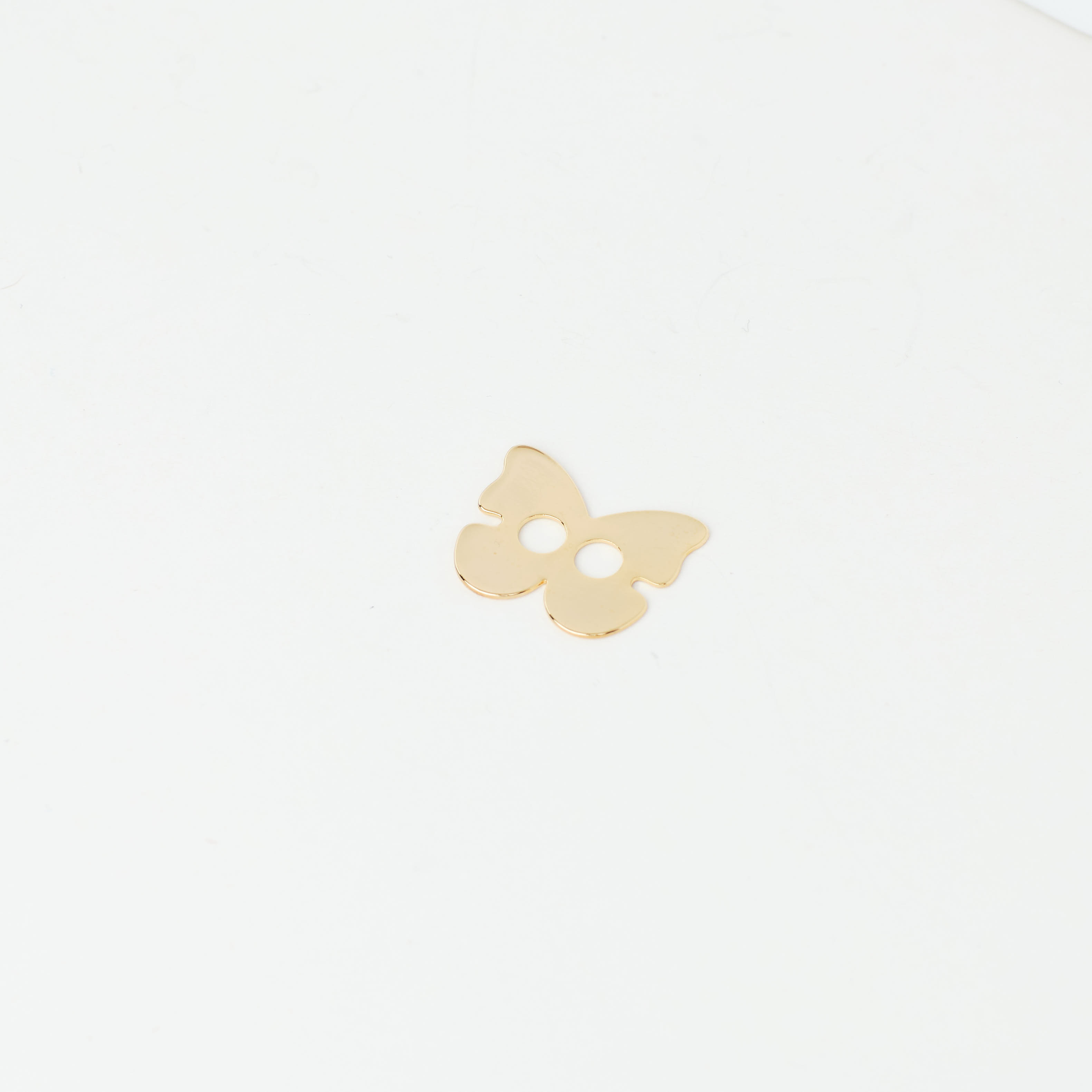 3409 Gold-Plated Butterfly Button