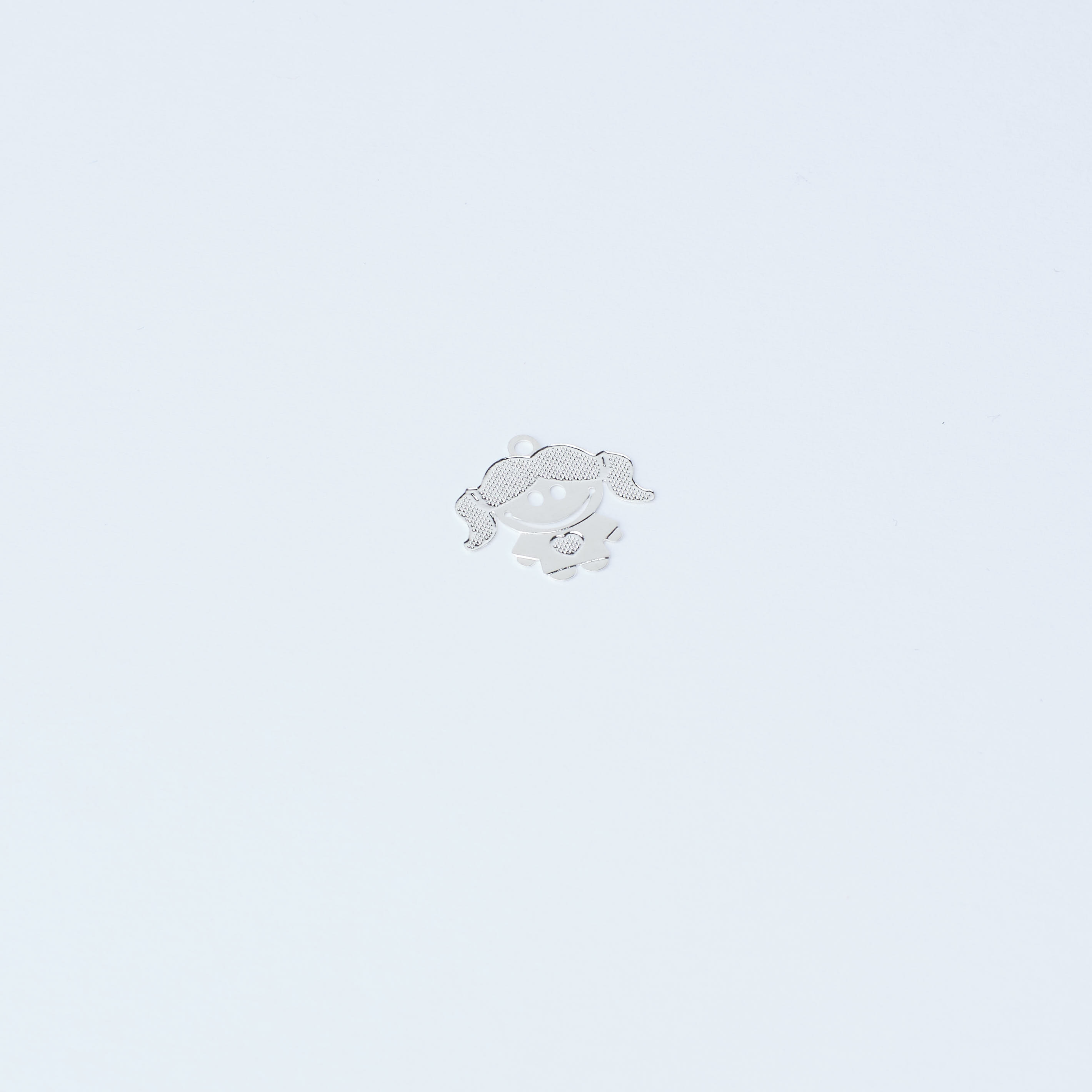 3702 Silver Girl Silhouette Pendant