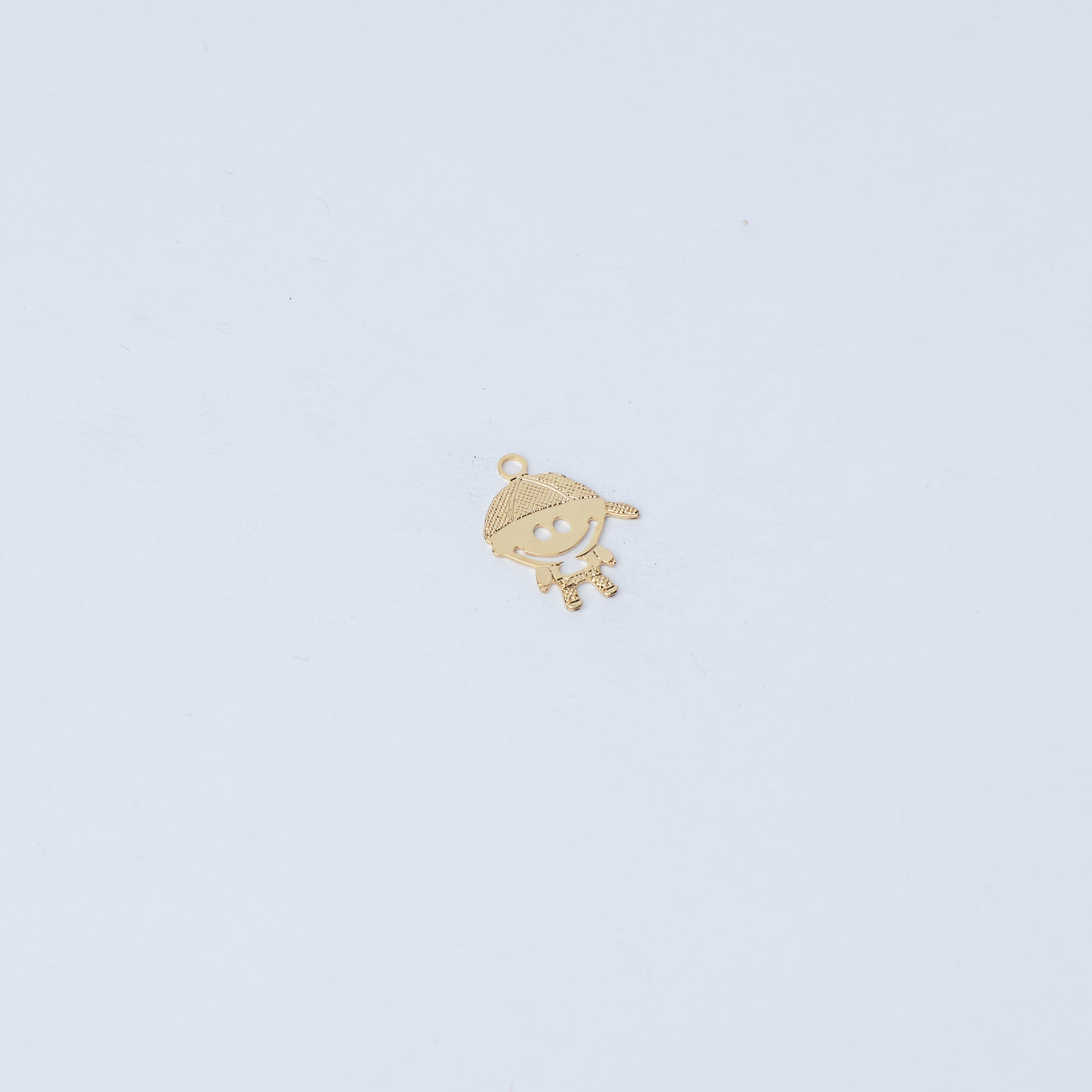 456 Small Gold Plated Boy Pendant