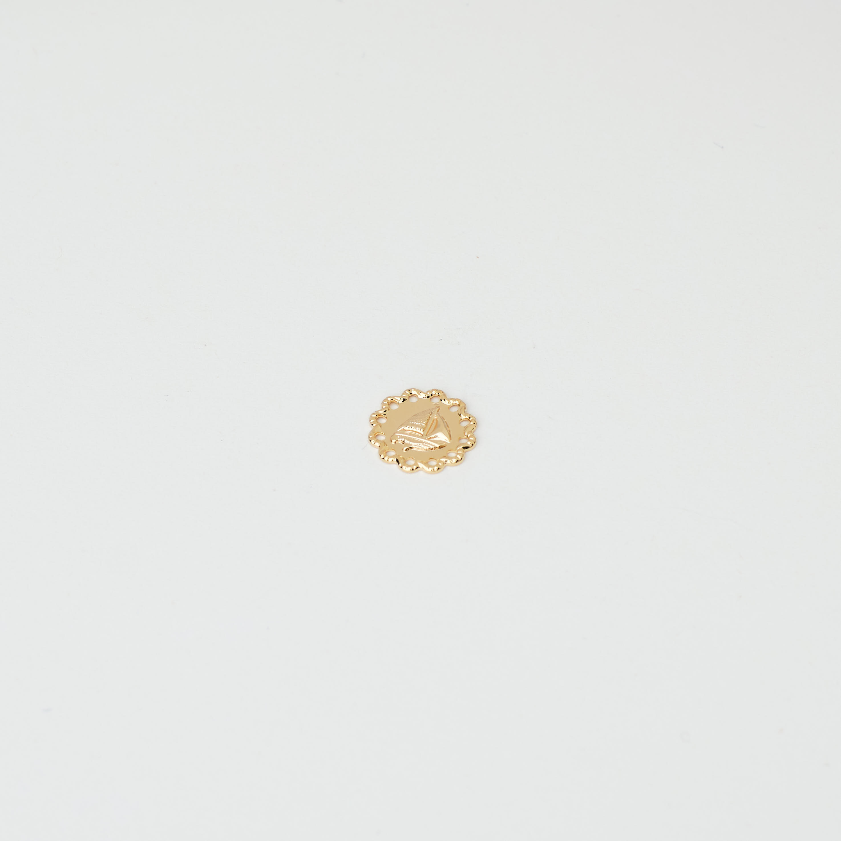 5207 Mini Sailboat Stamp Pendant